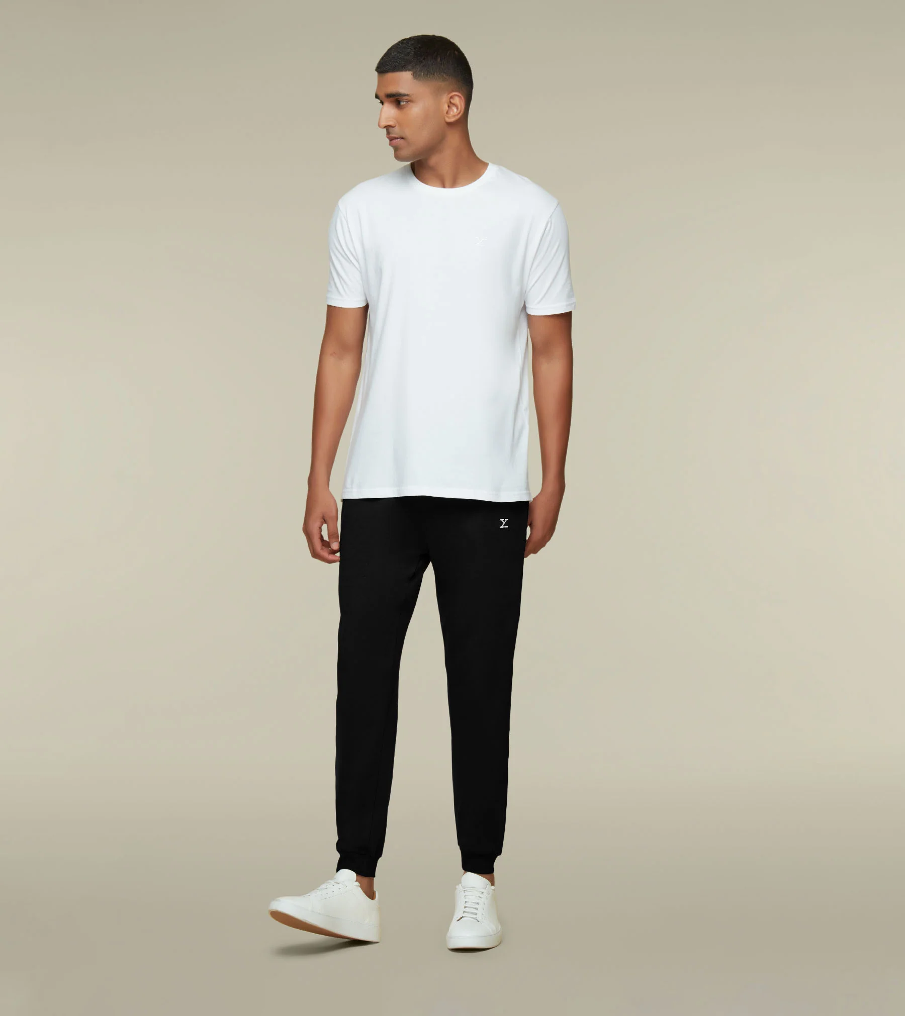IntelliSoft Ace Modal-Cotton Joggers Pitch Black - Image 5