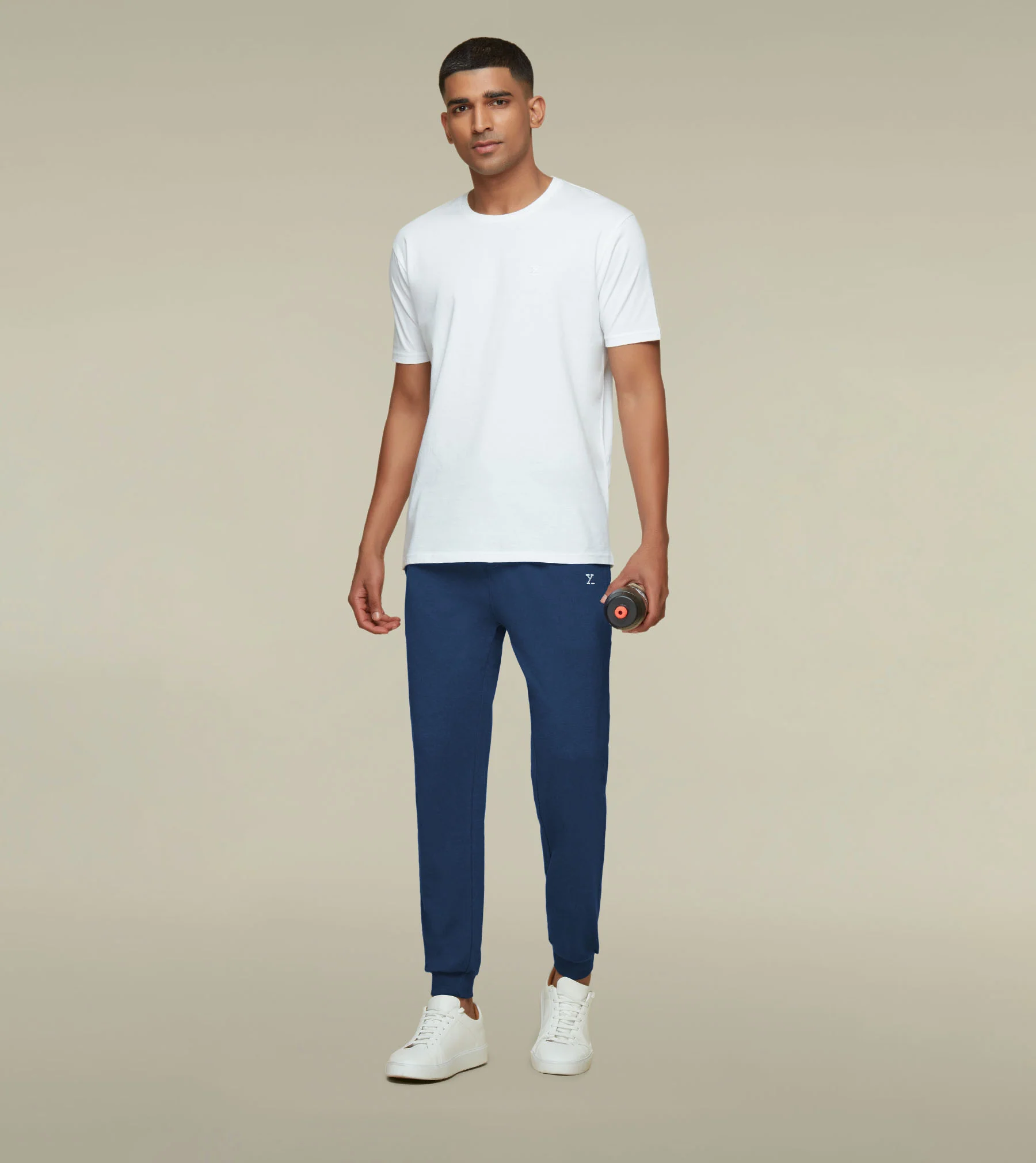 IntelliSoft Ace Modal-Cotton Joggers Dress Blue - Image 4