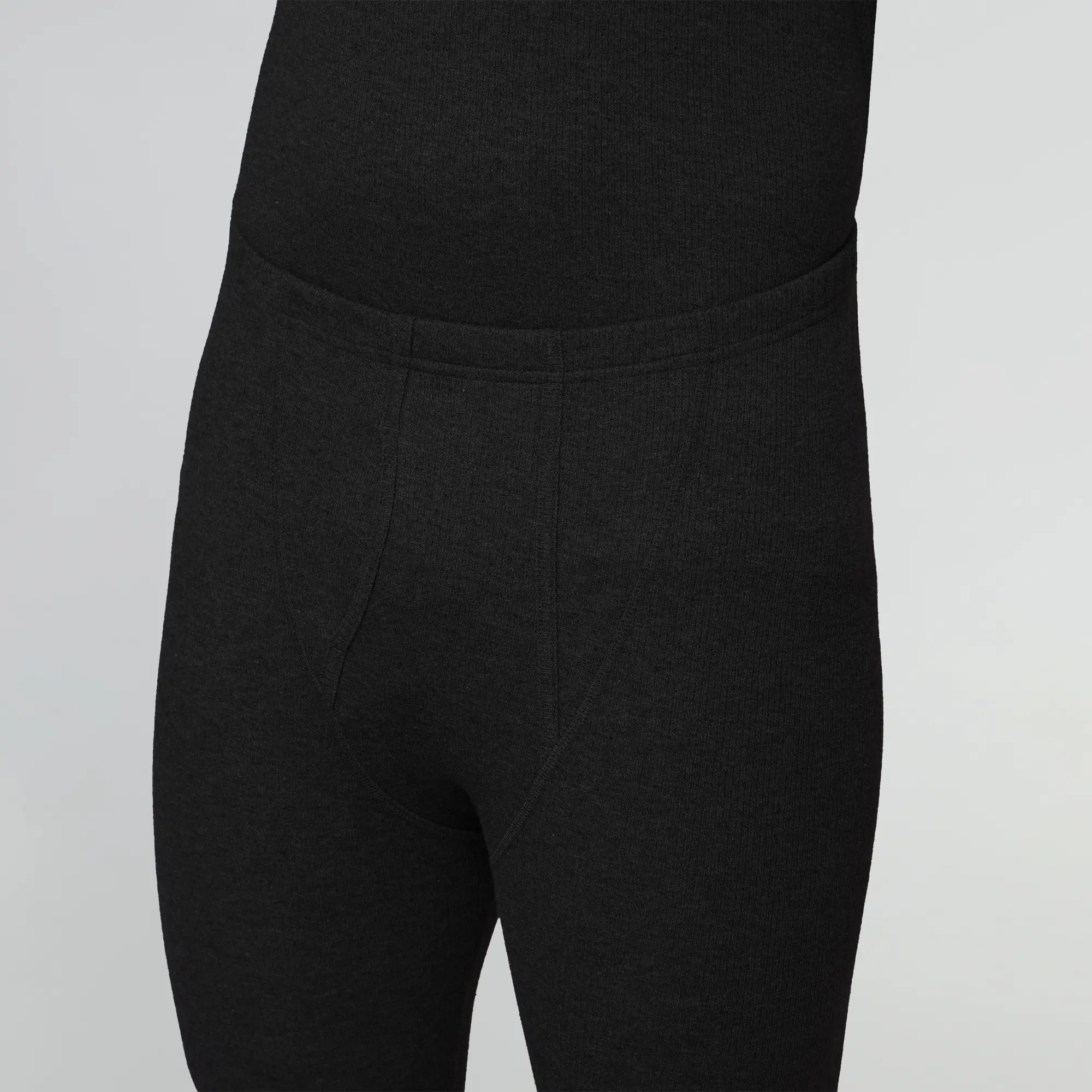 Cotton Rich Thermal Long Johns Pitch Black - Image 6