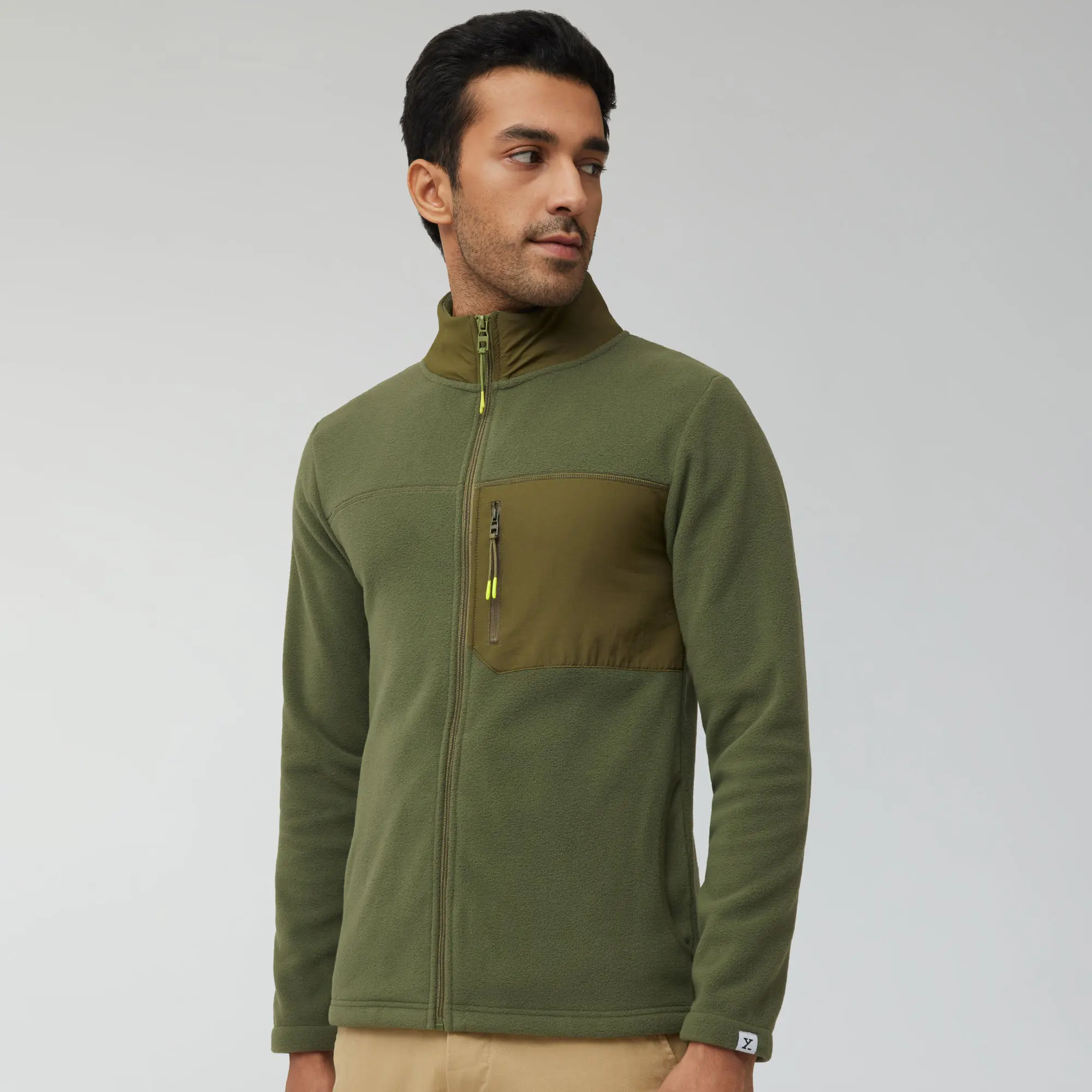 Alterra Fleece Jackets Olive Green - Image 3