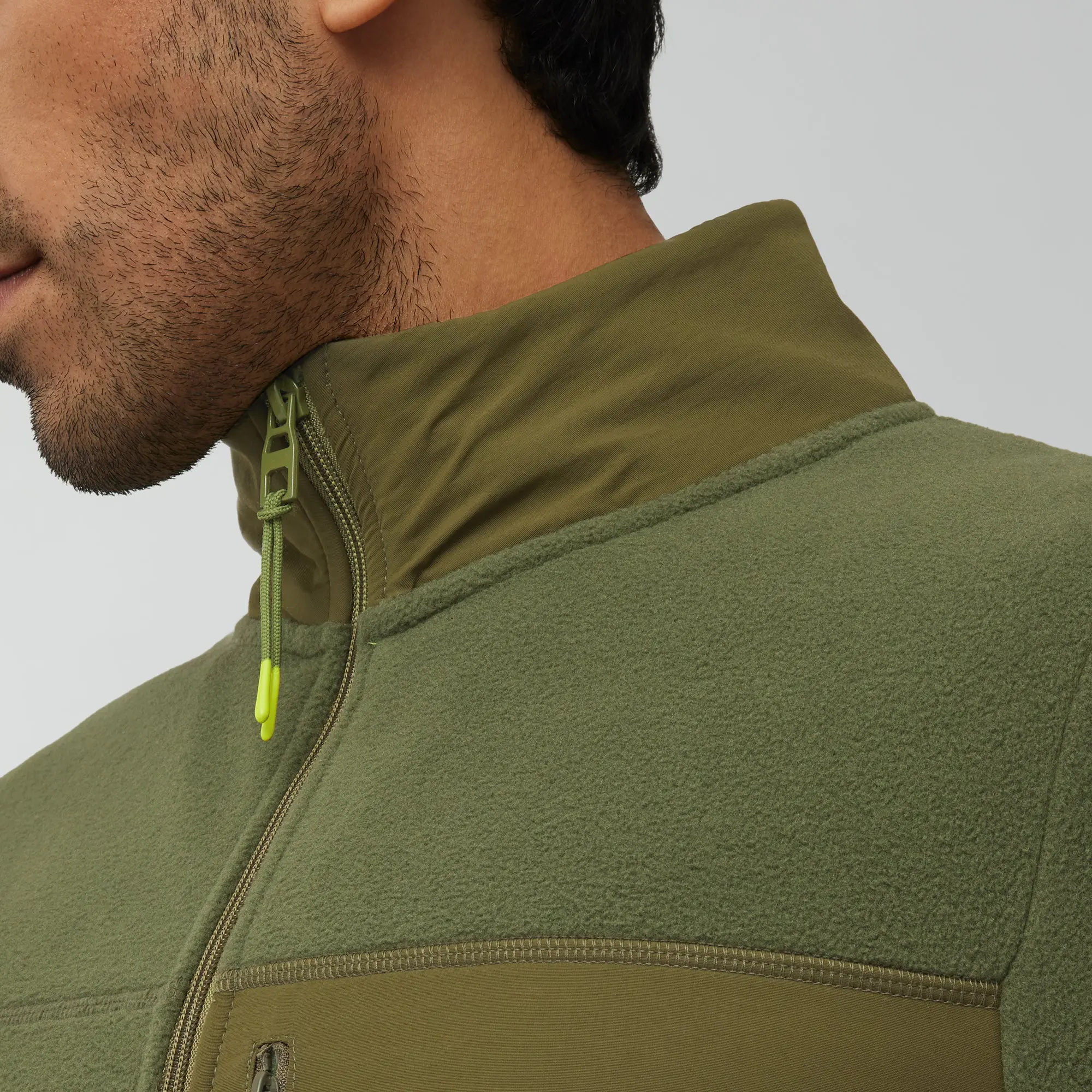 Alterra Fleece Jackets Olive Green - Image 6
