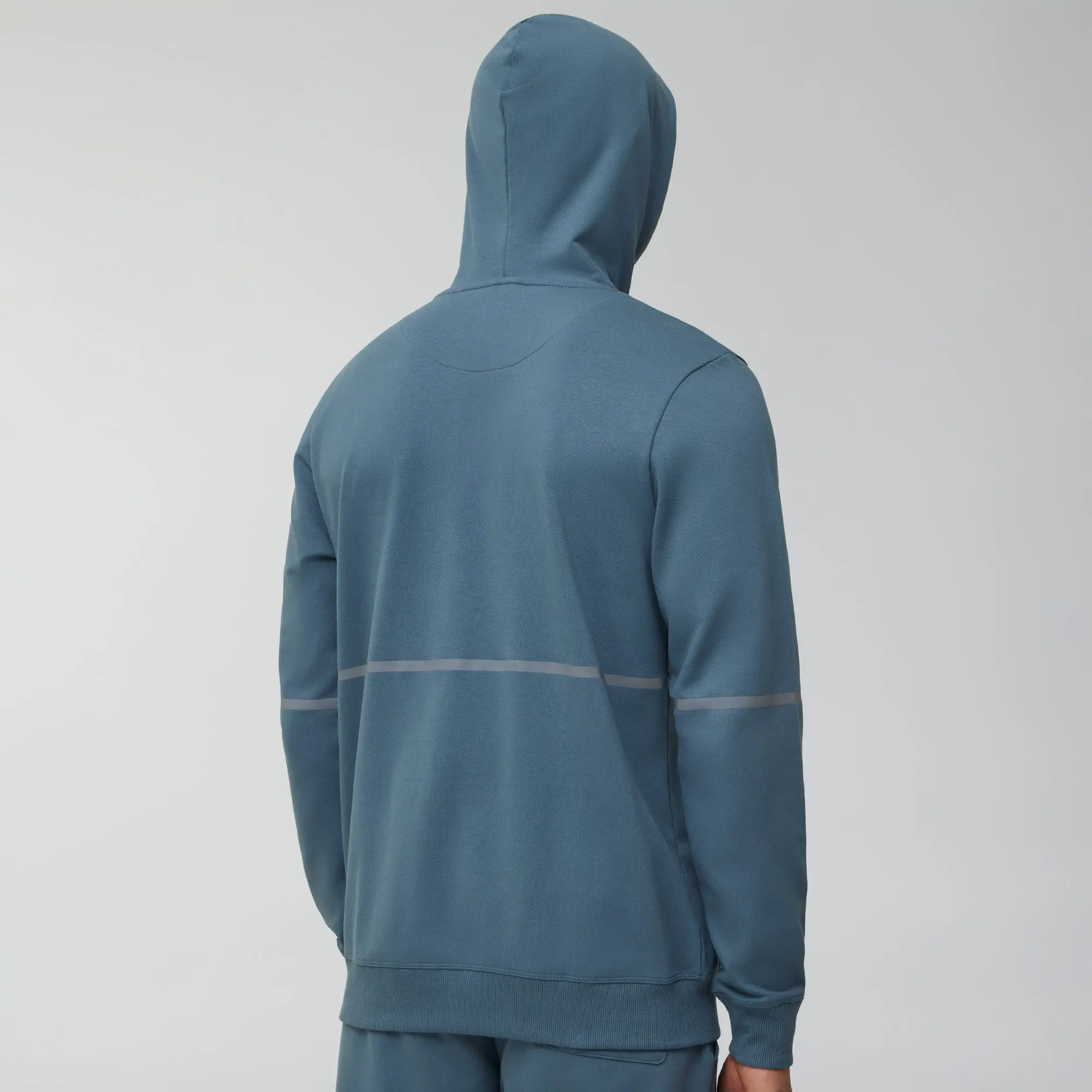 Ascent French Terry Cotton Blend Hoodies Storm Grey - Image 4