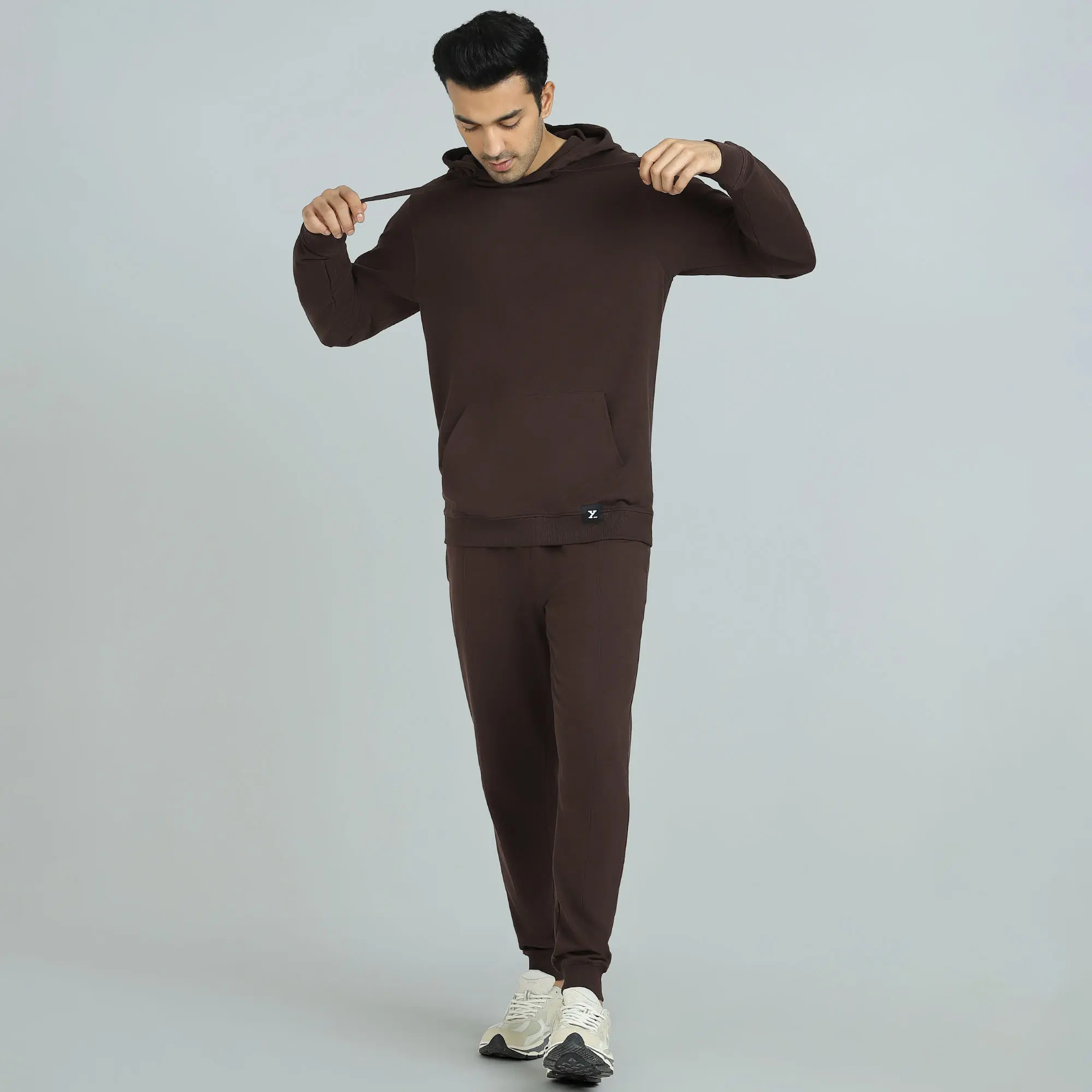 Cruze French Terry Cotton Hoodies Malt Brown - Image 2