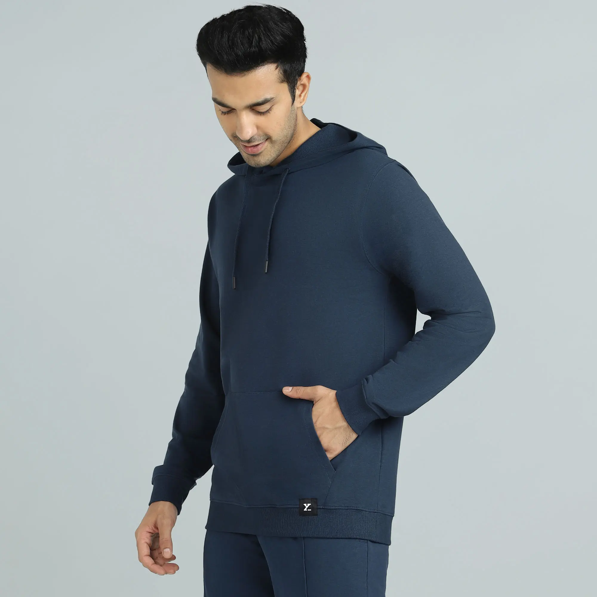 Cruze French Terry Cotton Hoodies Opal Blue - Image 4