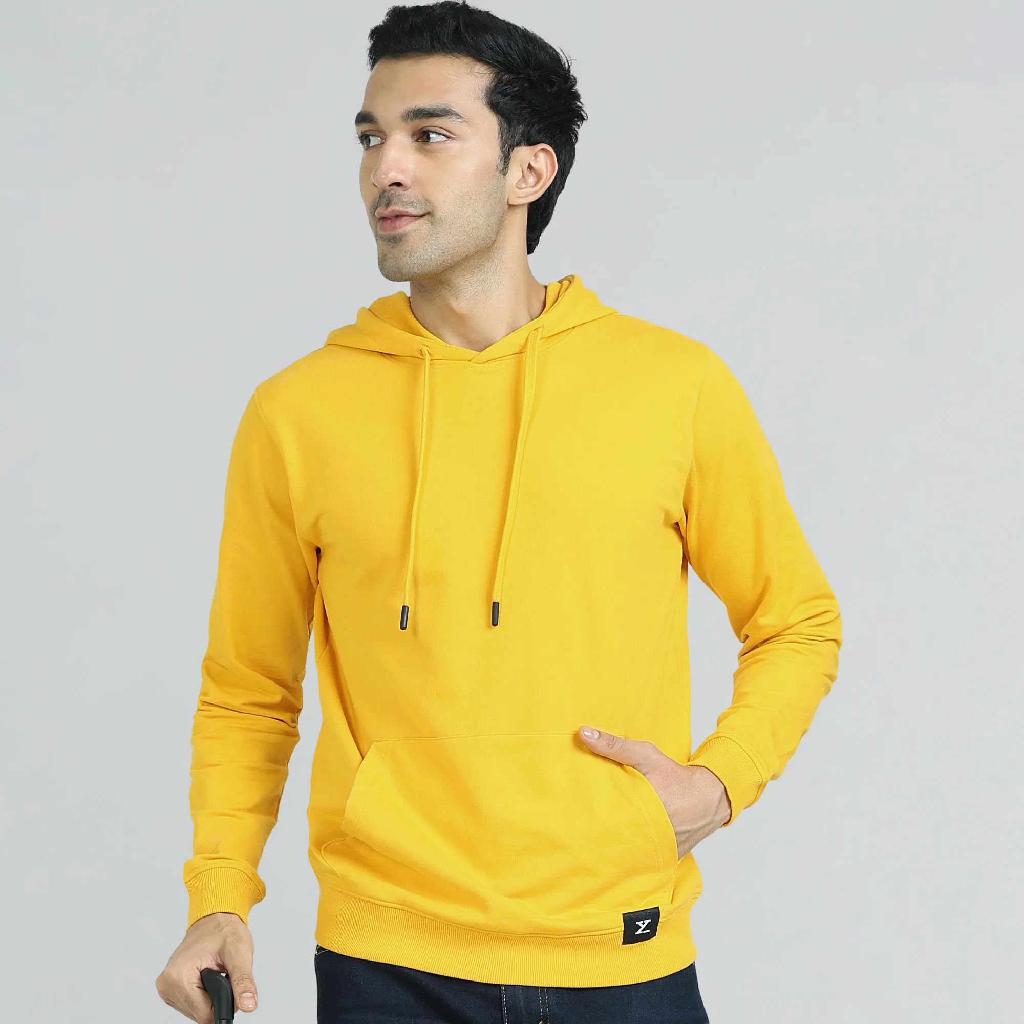Cruze French Terry Cotton Hoodies Vivid Yellow