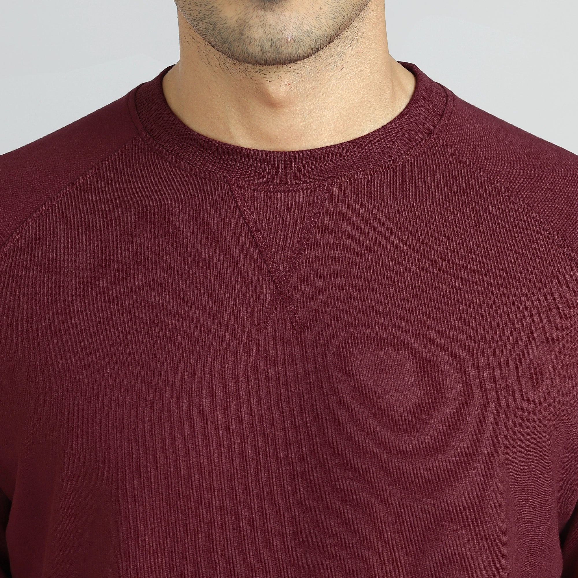 Cruze French Terry Cotton Sweatshirts Auburn Red - Image 6