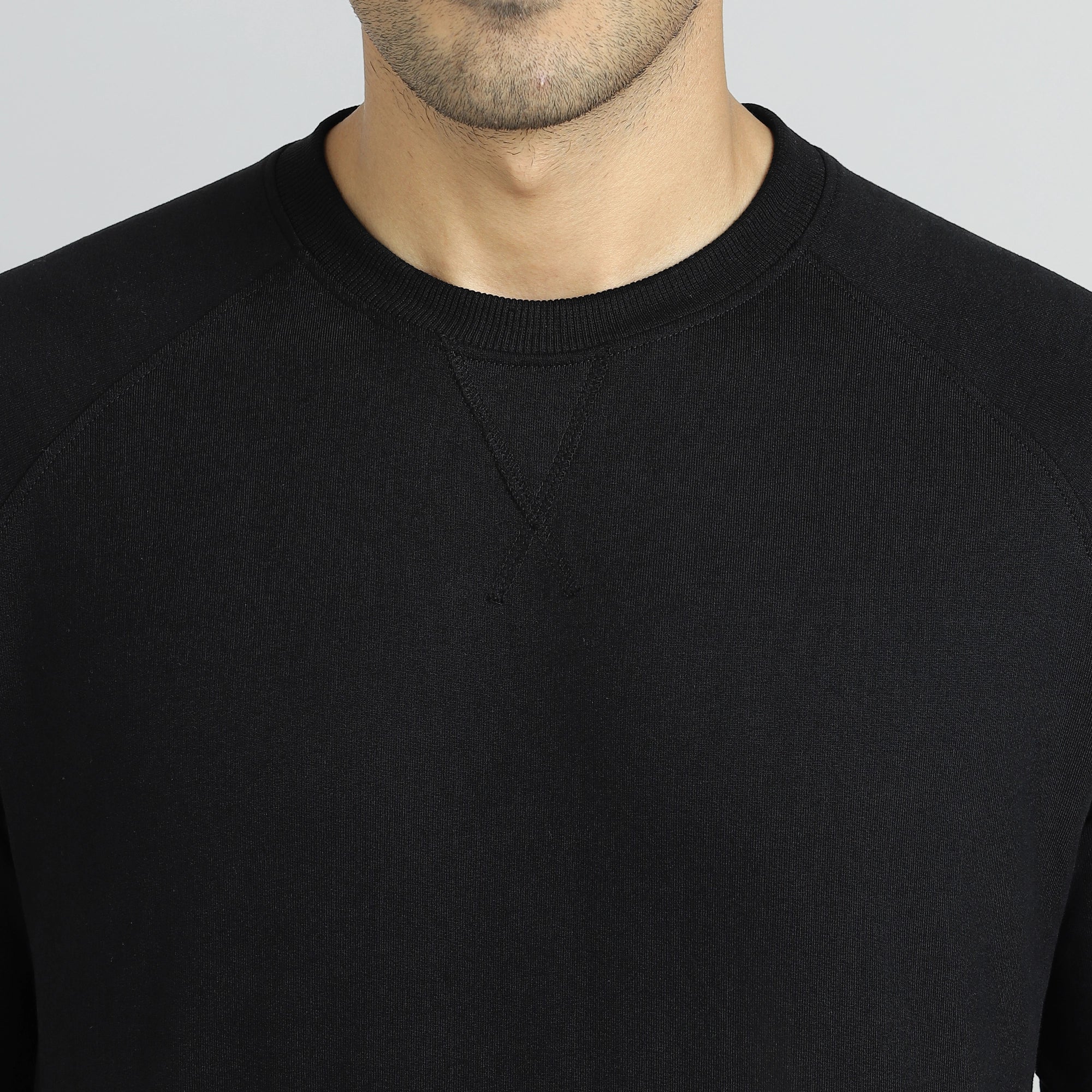 Cruze French Terry Cotton Sweatshirts Pitch Black - Image 6
