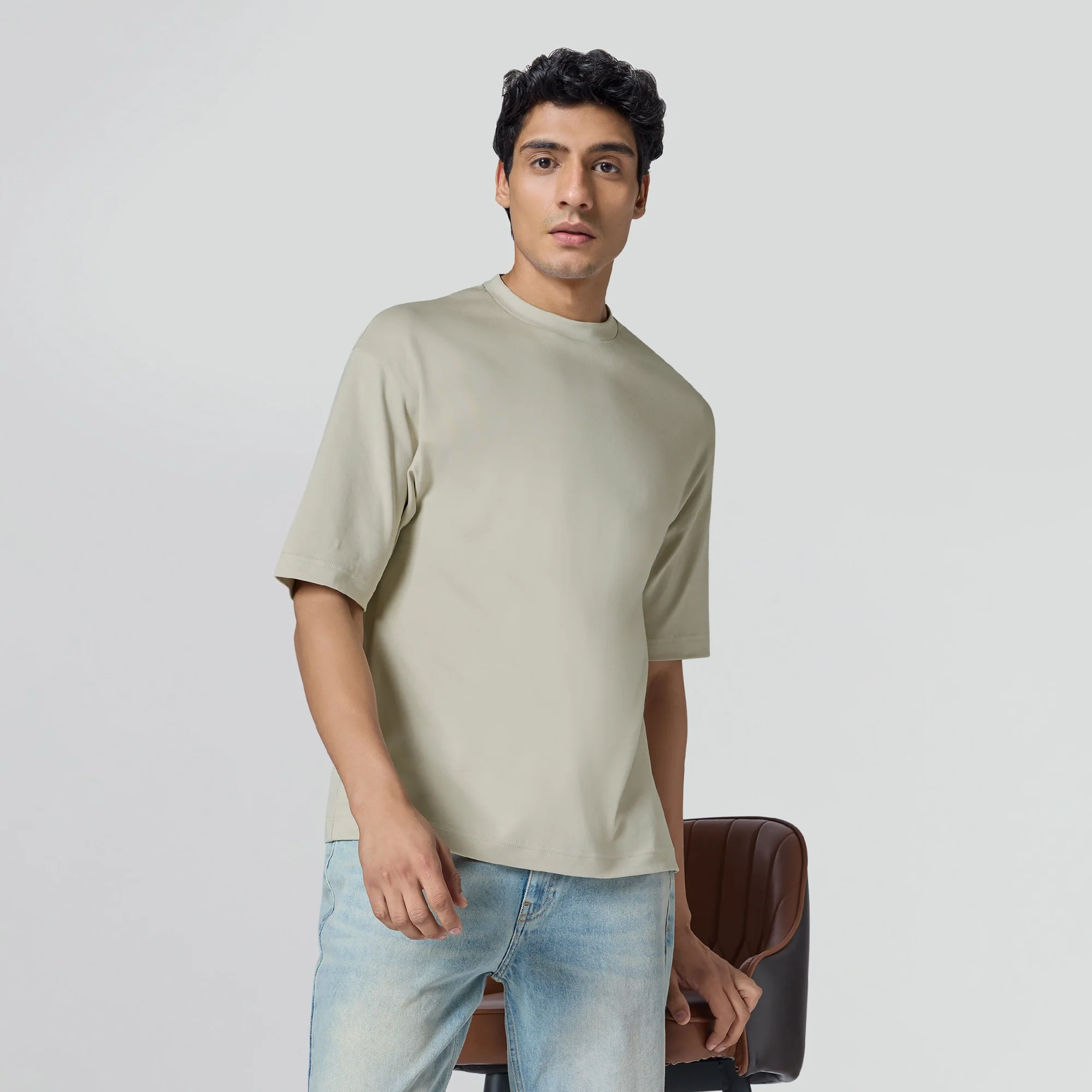 Drift Cotton Oversized T-shirts Ivory White