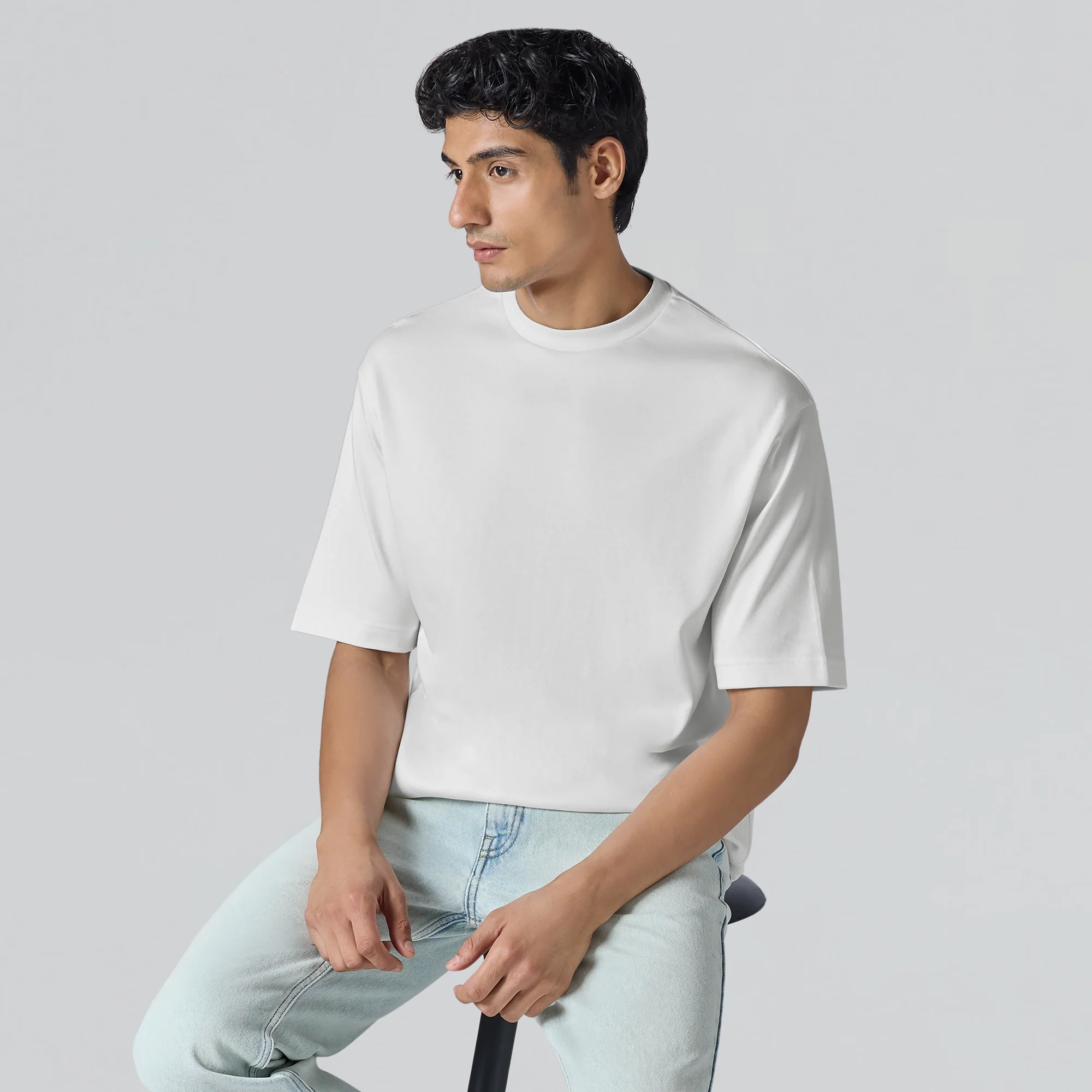 Drift Cotton Oversized T-shirts Polar White