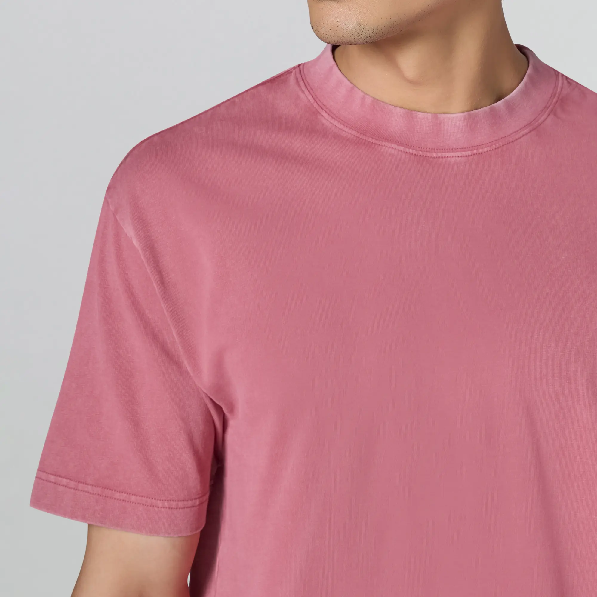 Haze Relaxed Fit Washed T-shirt - Vintage Pink - Image 4