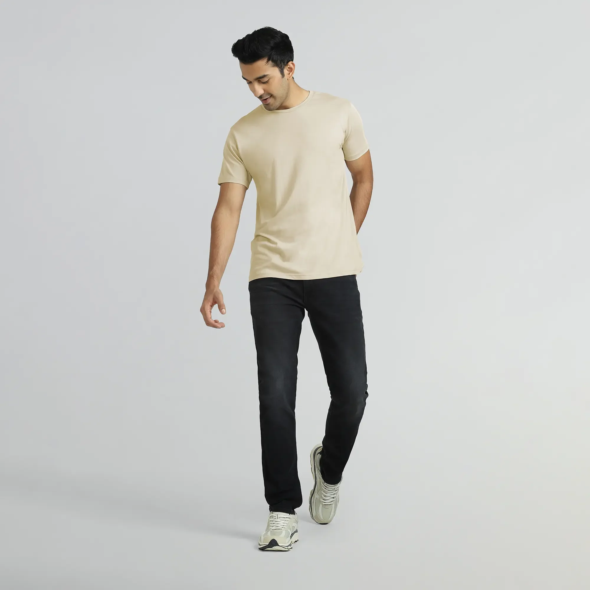 Iconique Supima Cotton T-shirt Ivory White - Image 2