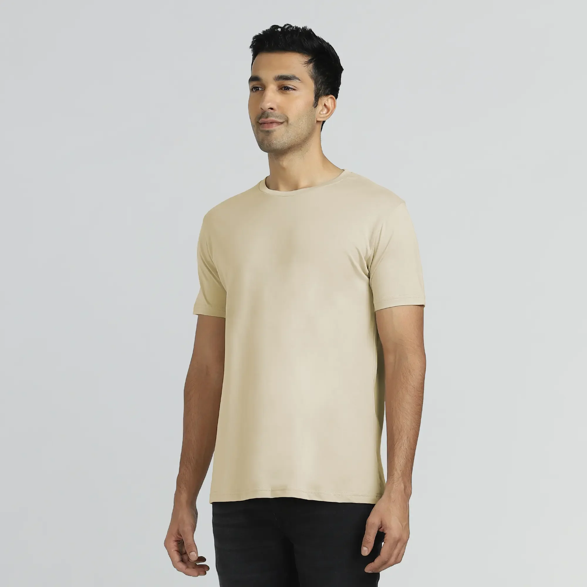 Iconique Supima Cotton T-shirt Ivory White - Image 4
