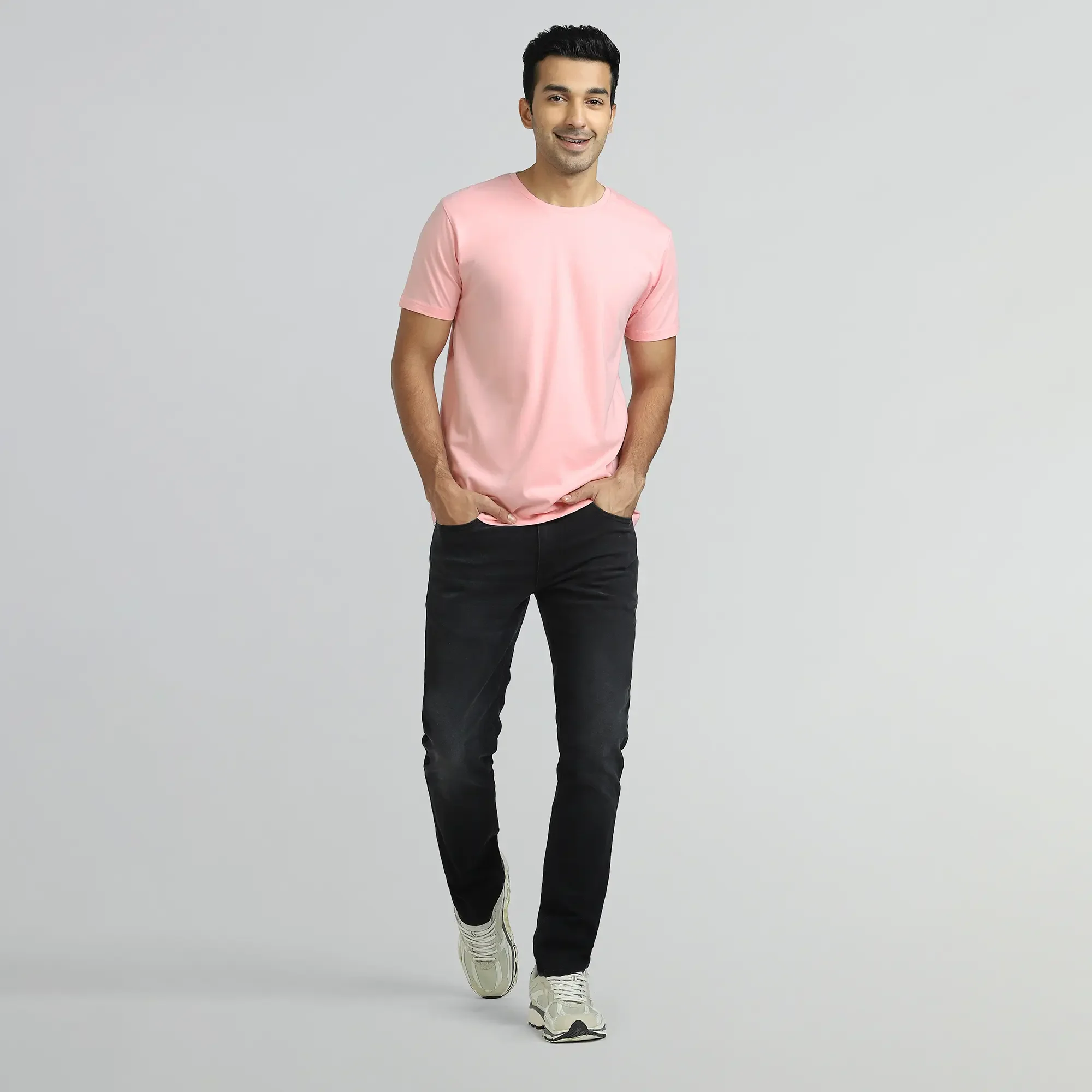 Iconique Supima Cotton T-shirt Blush Pink - Image 3