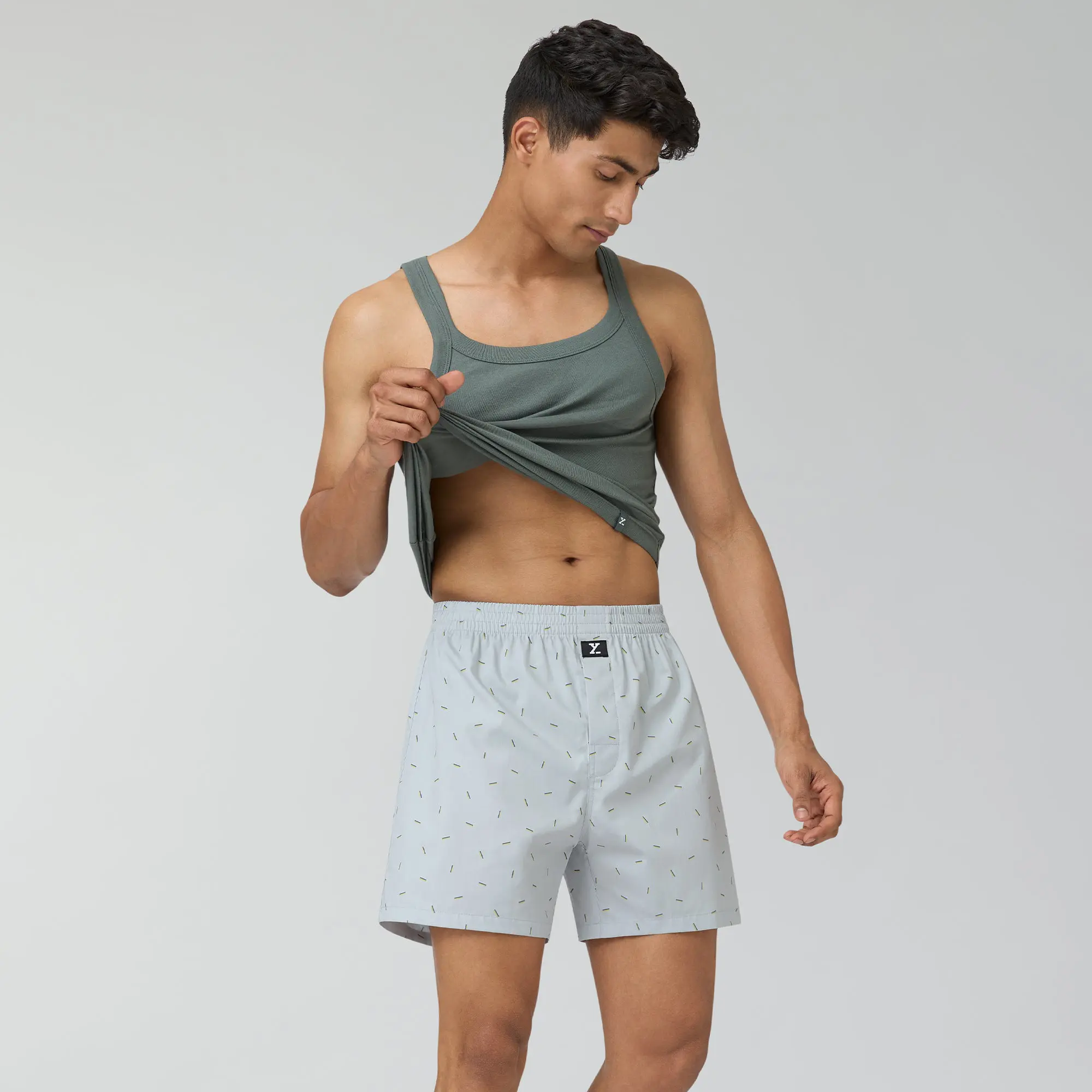 Astor Lounge Inner Boxers Line Grey - Image 6