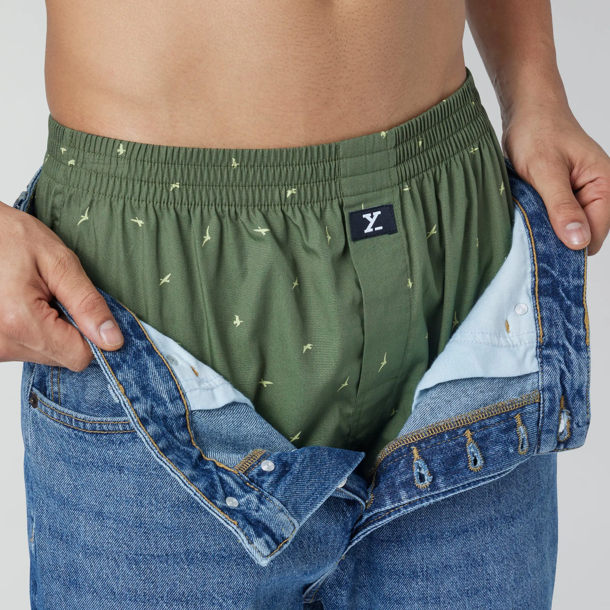 Astor Lounge Inner Boxers Wings Green - Image 4