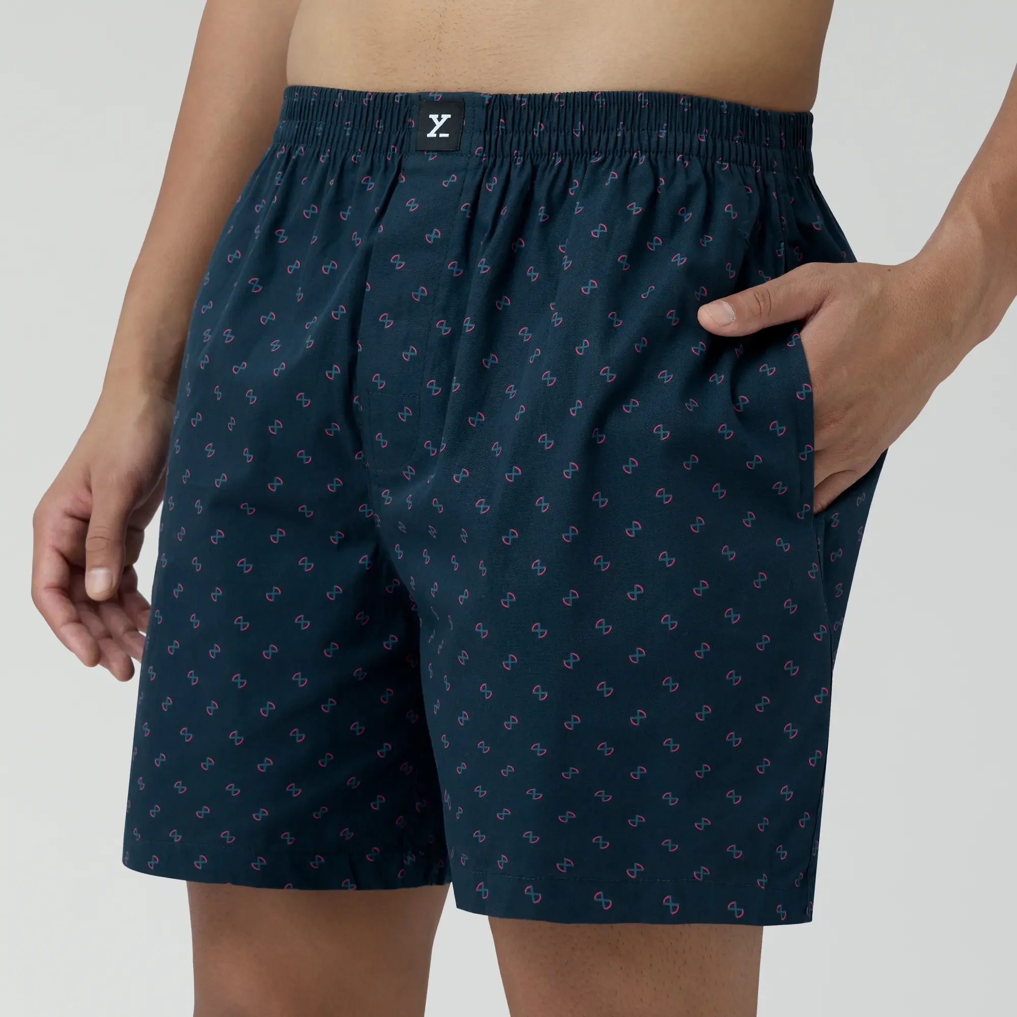 Astor Combed Cotton Boxer Shorts Infinity Black - Image 6