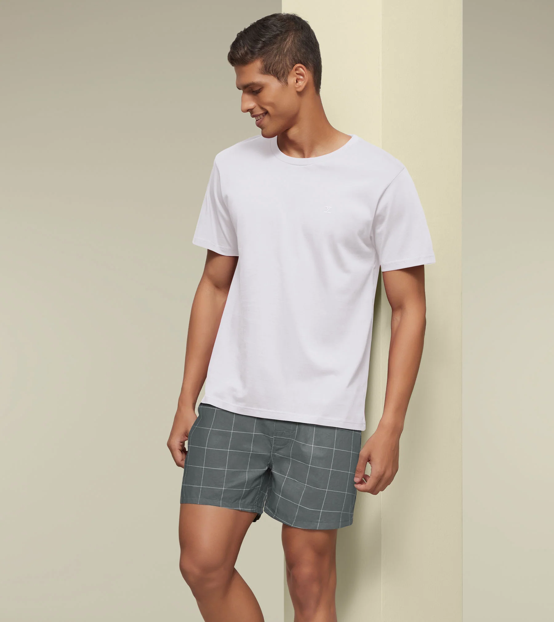 Checkmate Combed Cotton Boxers Frosty Grey - Image 5