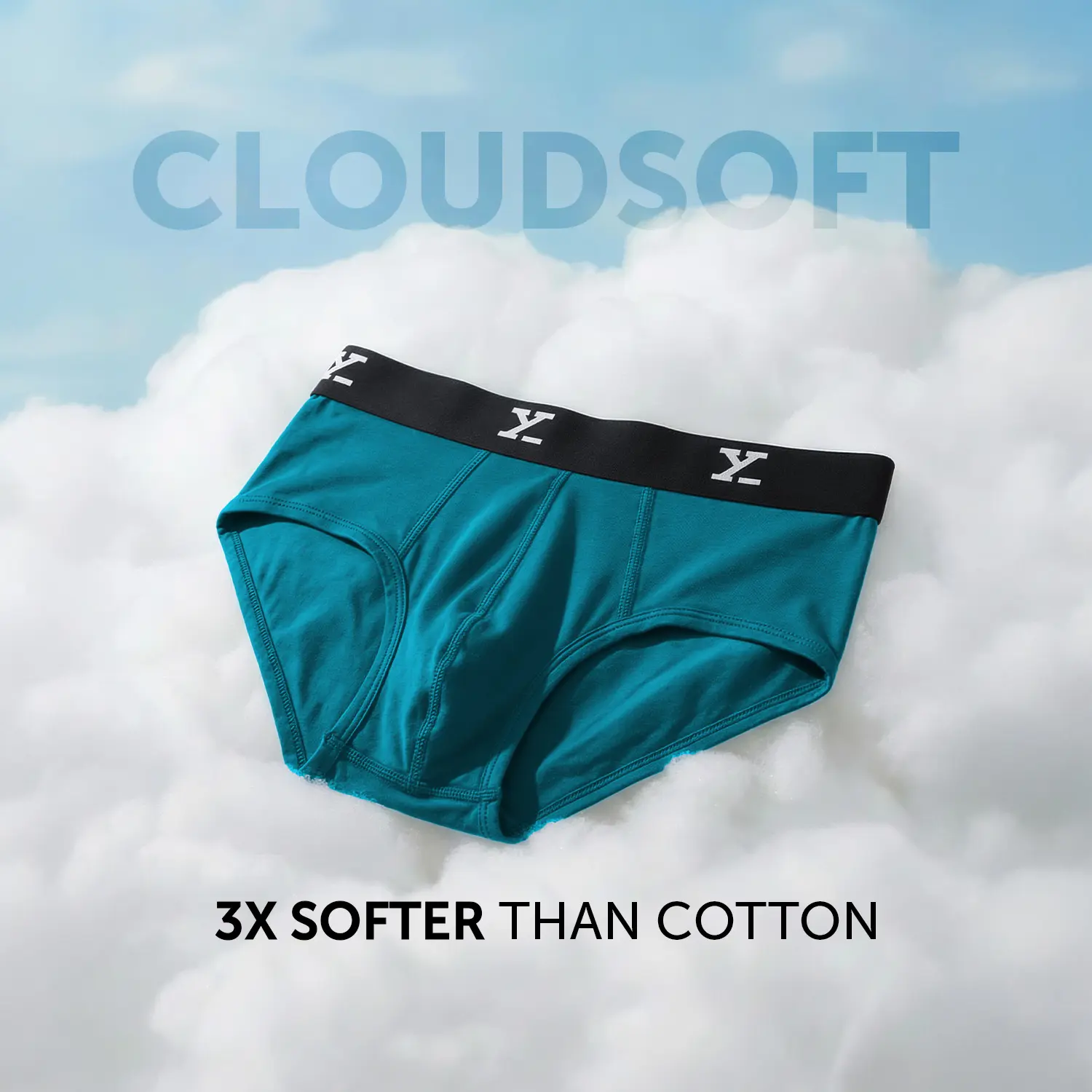 Ace Modal Briefs Aqua Blue - Image 2