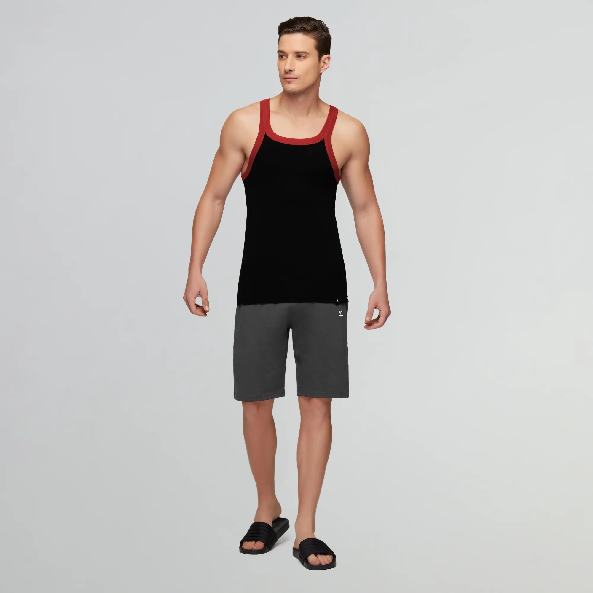 Pace Square Neck Vest Ribbon Black - Image 3
