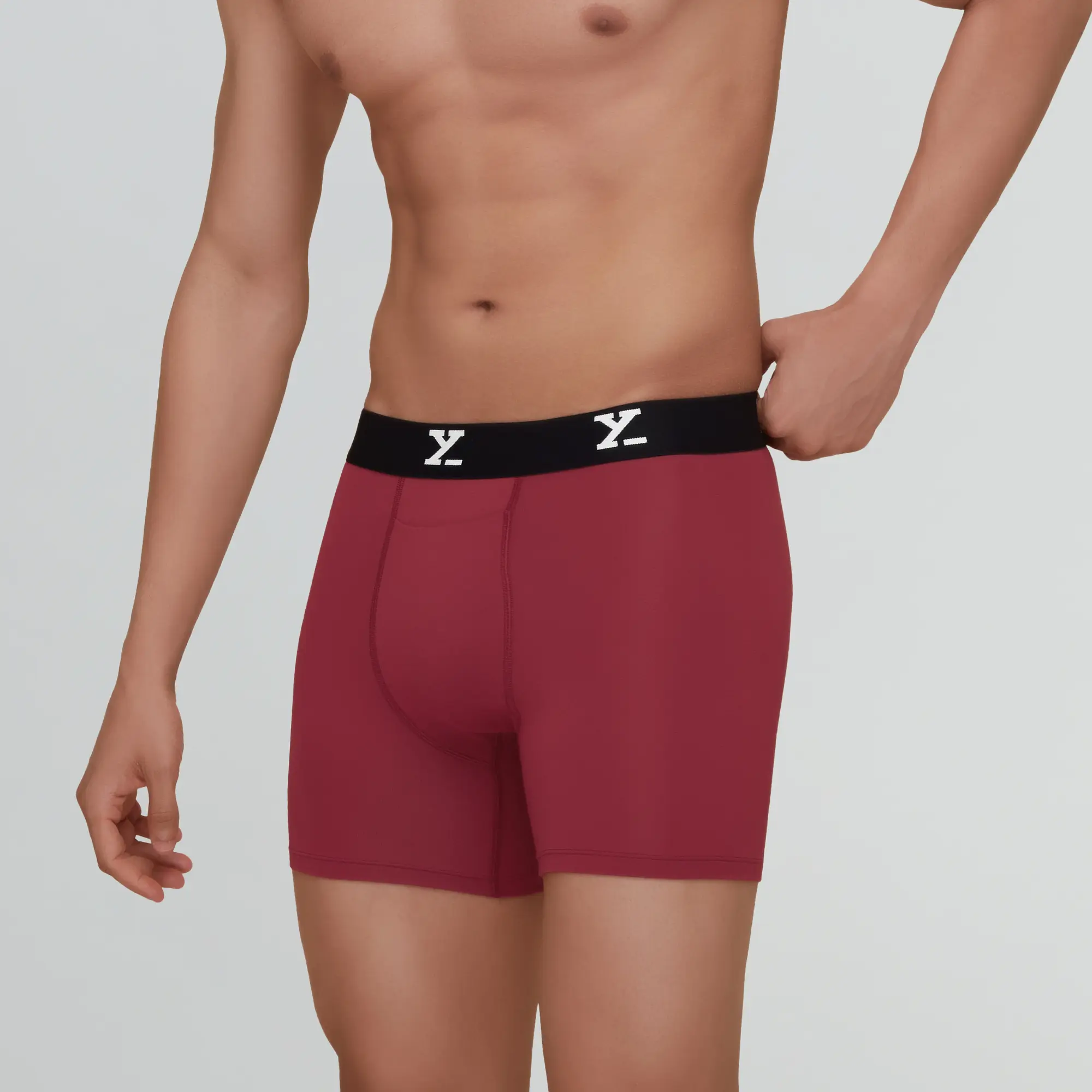 Ace Modal Boxer Briefs Bold Burgundy - Image 3