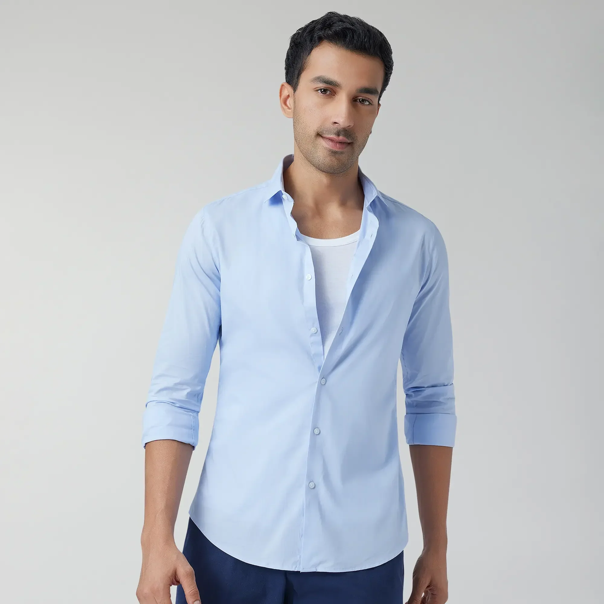 Ace Modal-Cotton Round Neck Vests Polar White Regular Fit (Pack of 2) - Image 4