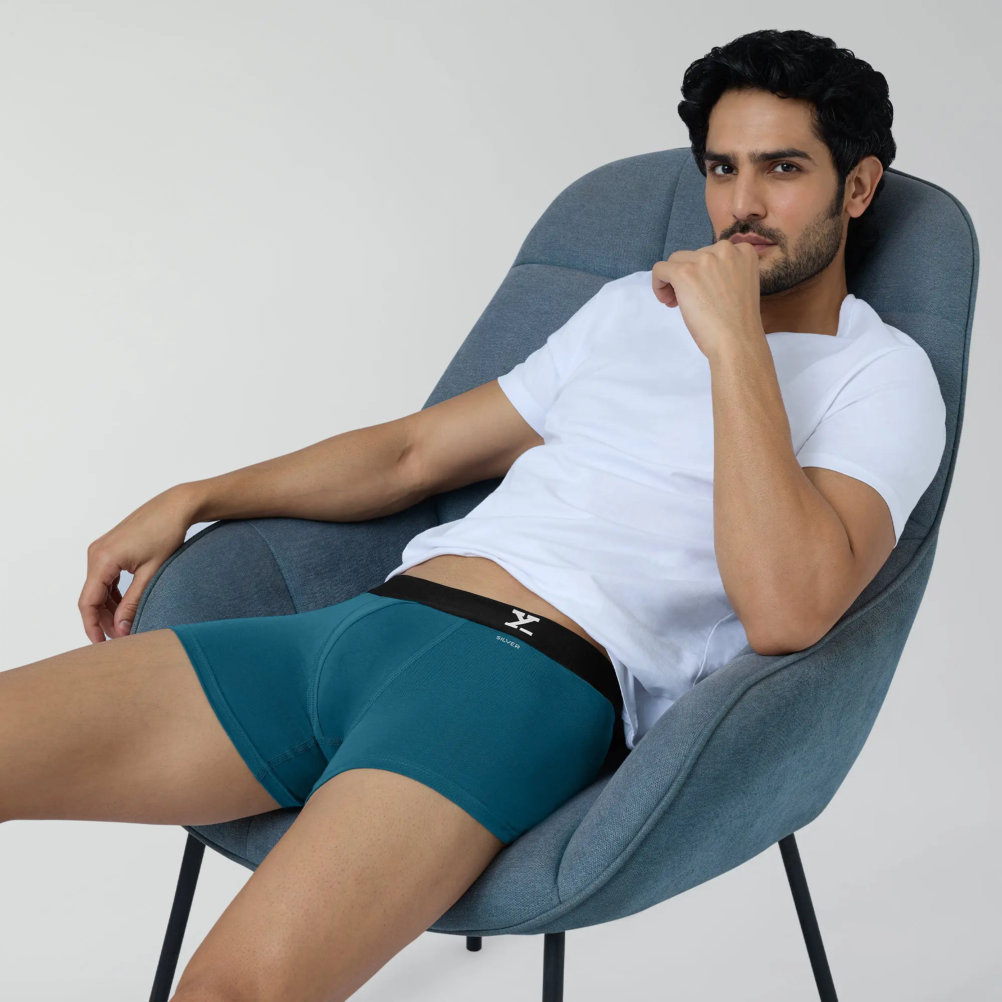 Aero Traq Cotton Trunks Blue Black Green Bold Burgundy(Pack of 6) - Image 6