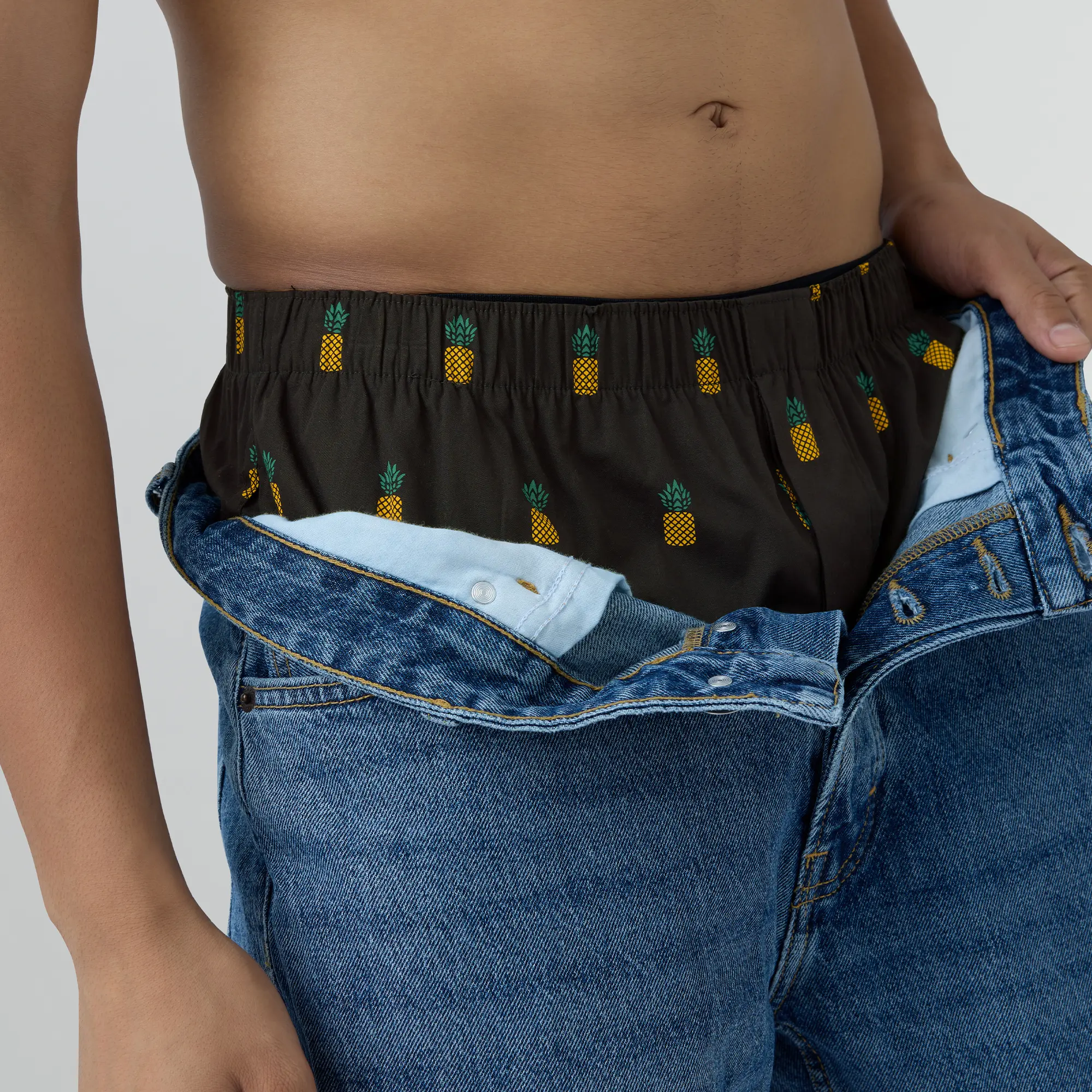 Remix Cotton Boxers Pineapple Black - Image 4