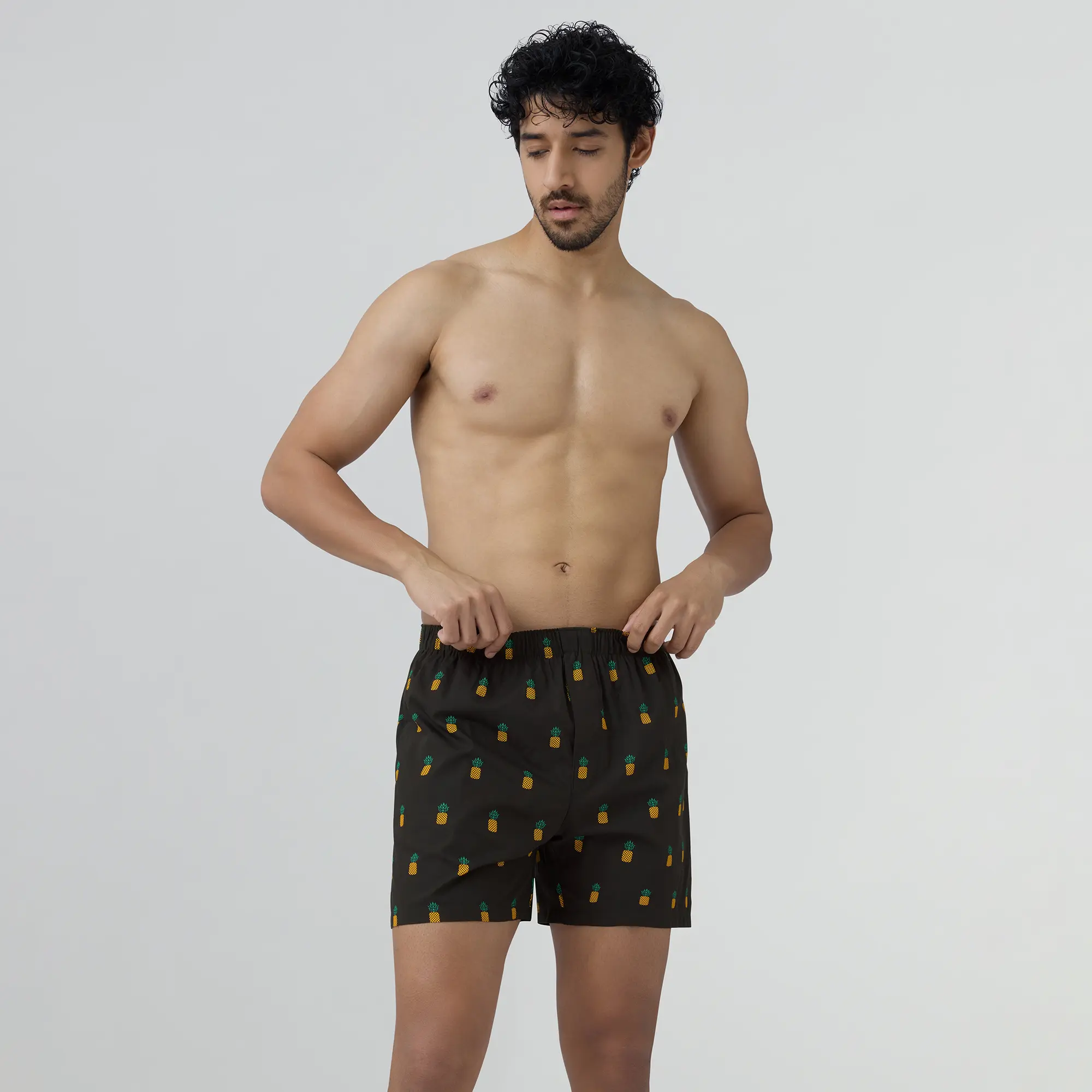 Remix Cotton Boxers Pineapple Black - Image 6