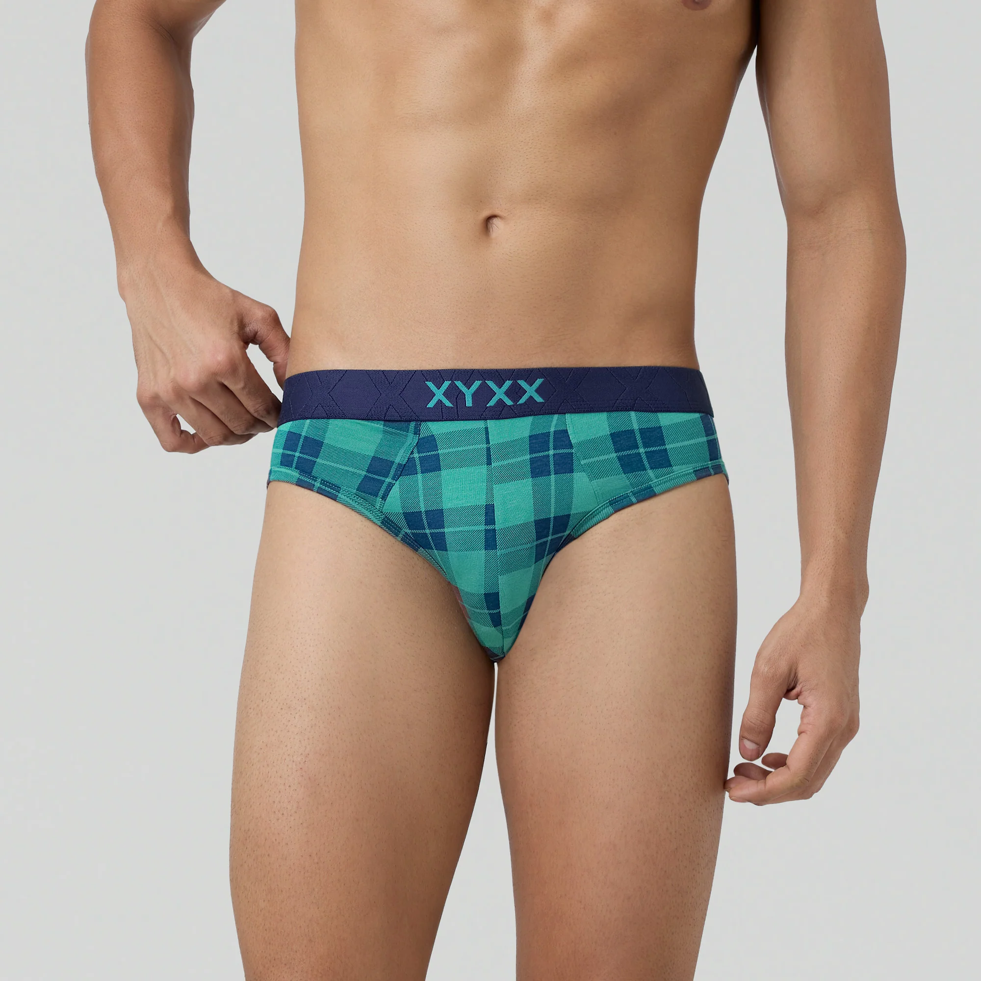 Checkmate Modal-Cotton Briefs Aqua Green - Image 2