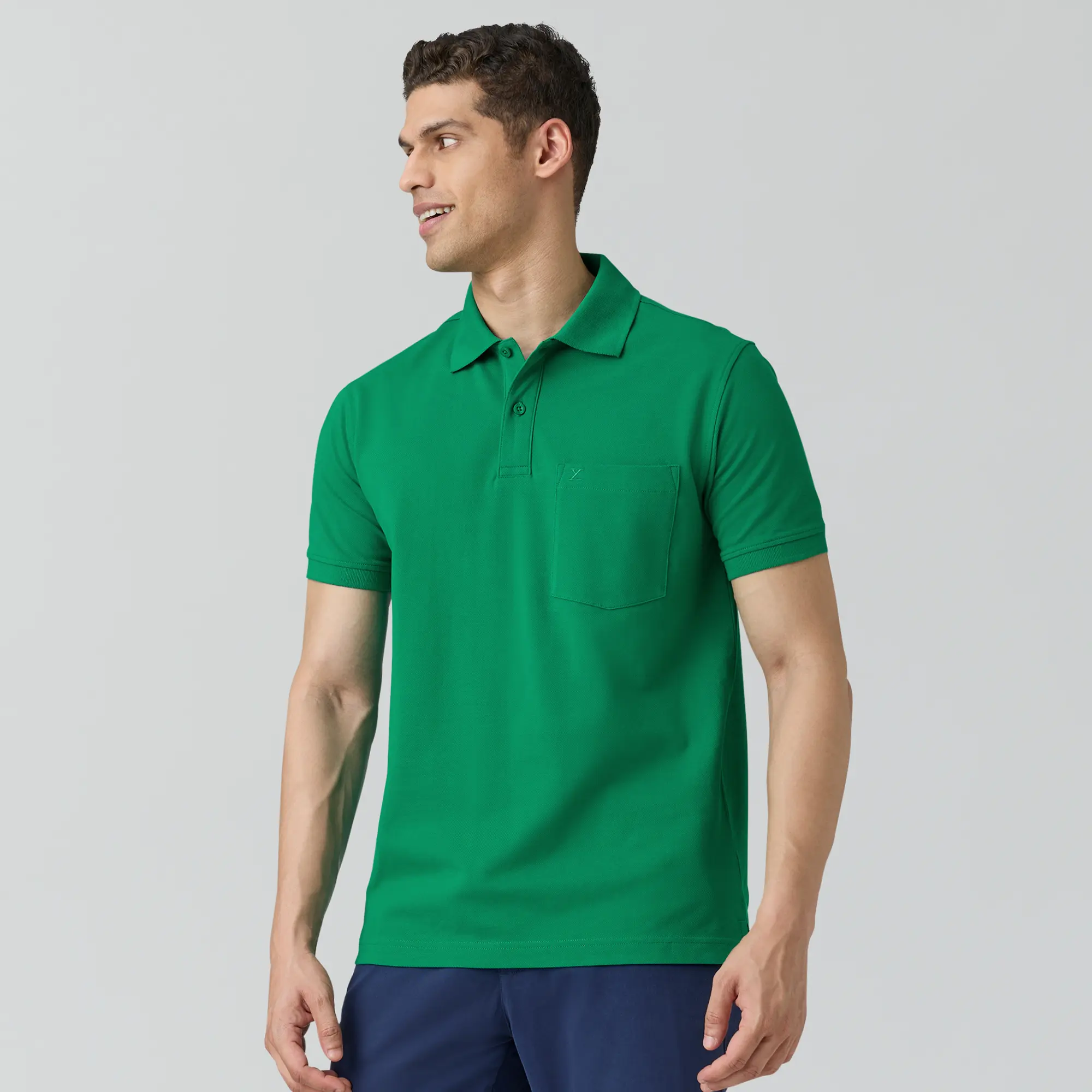 Code Polo T-shirts Fiesta Green - Image 4