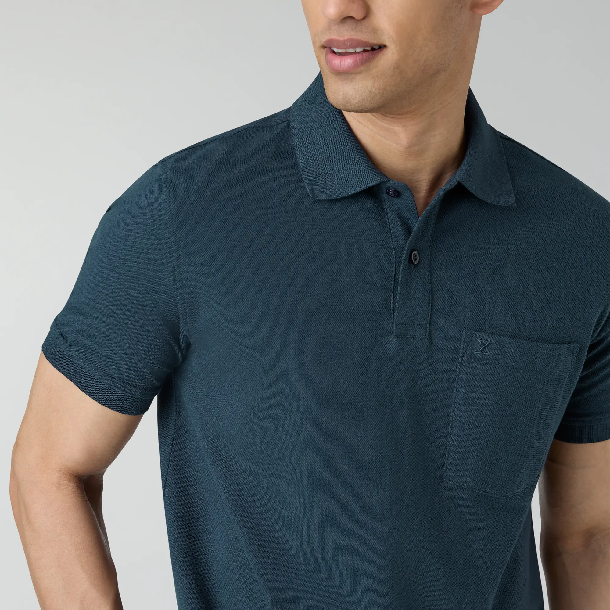 Code Polo T-shirts Isle Blue - Image 6