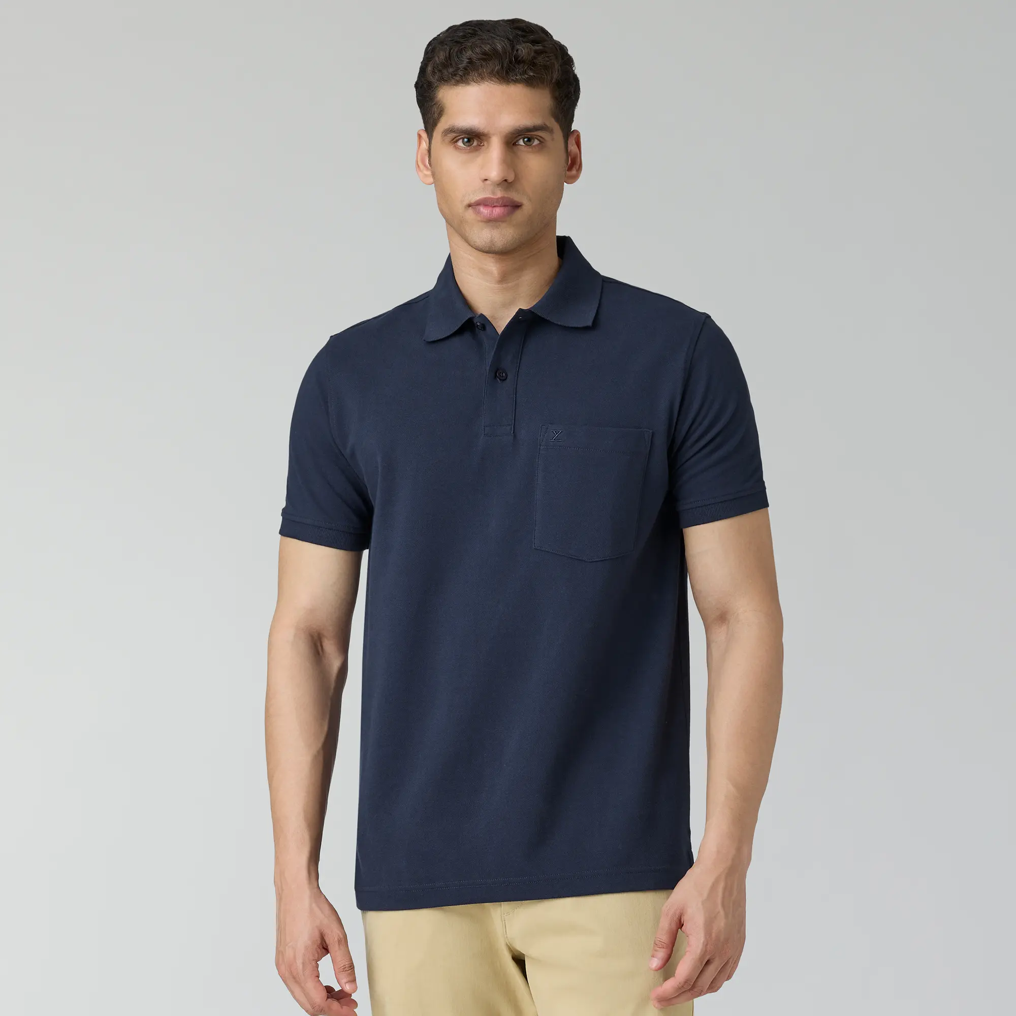 Code Polo T-shirts Midnight Blue