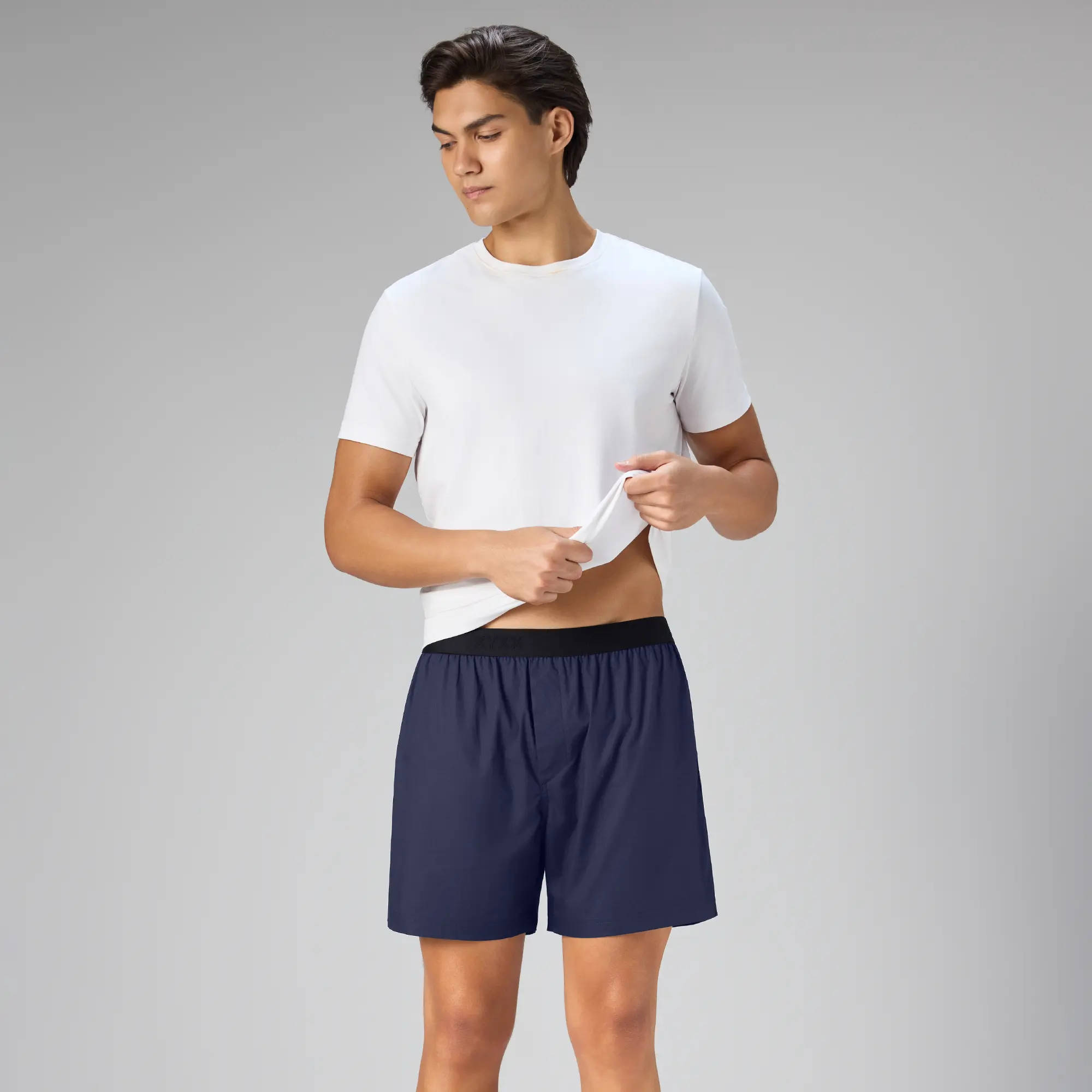Solid Inner Boxers - Navy Blue - Image 3