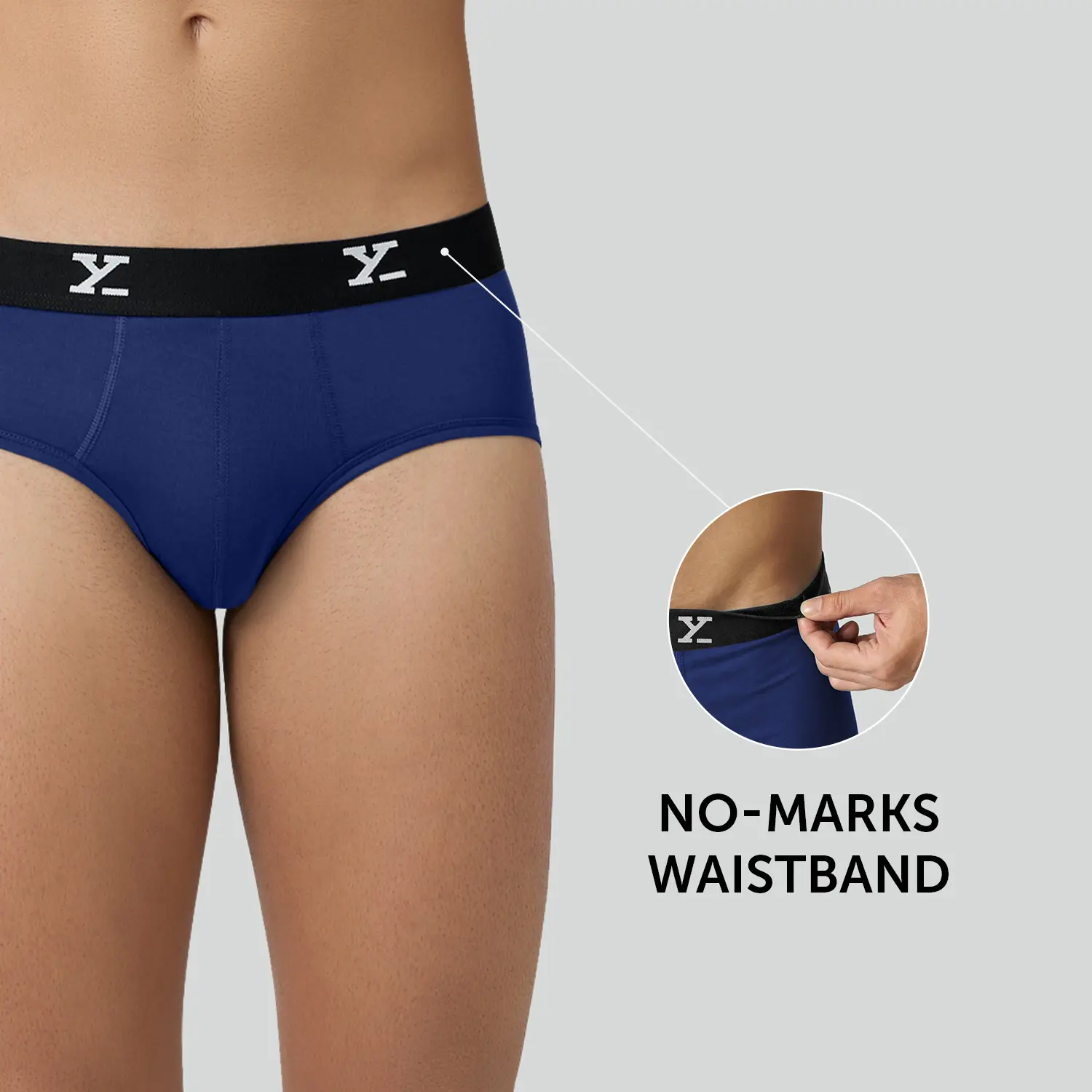 Super Combed Cotton-Modal Briefs - Imperial Blue - Image 3