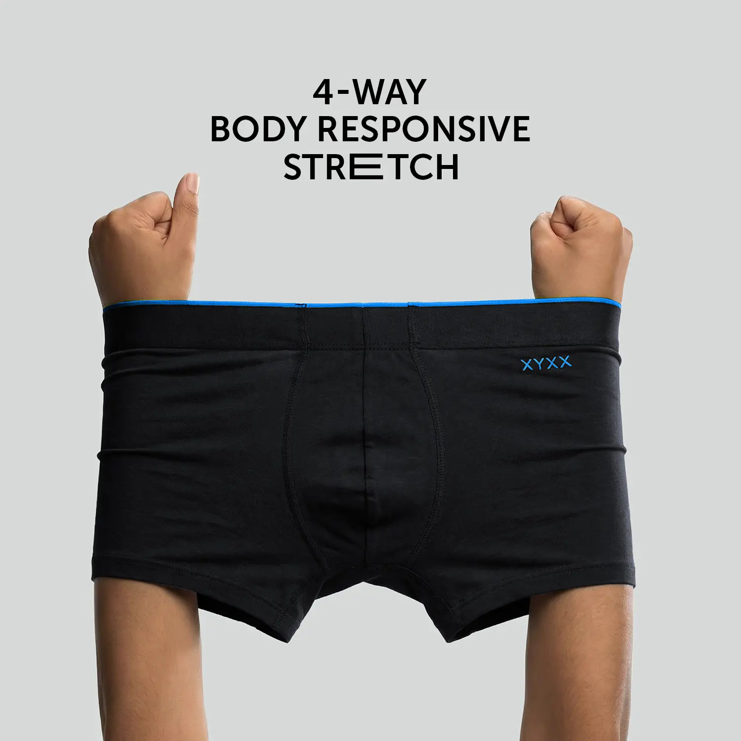 Super Combed Cotton-Modal Trunks - Black Knight - Image 3