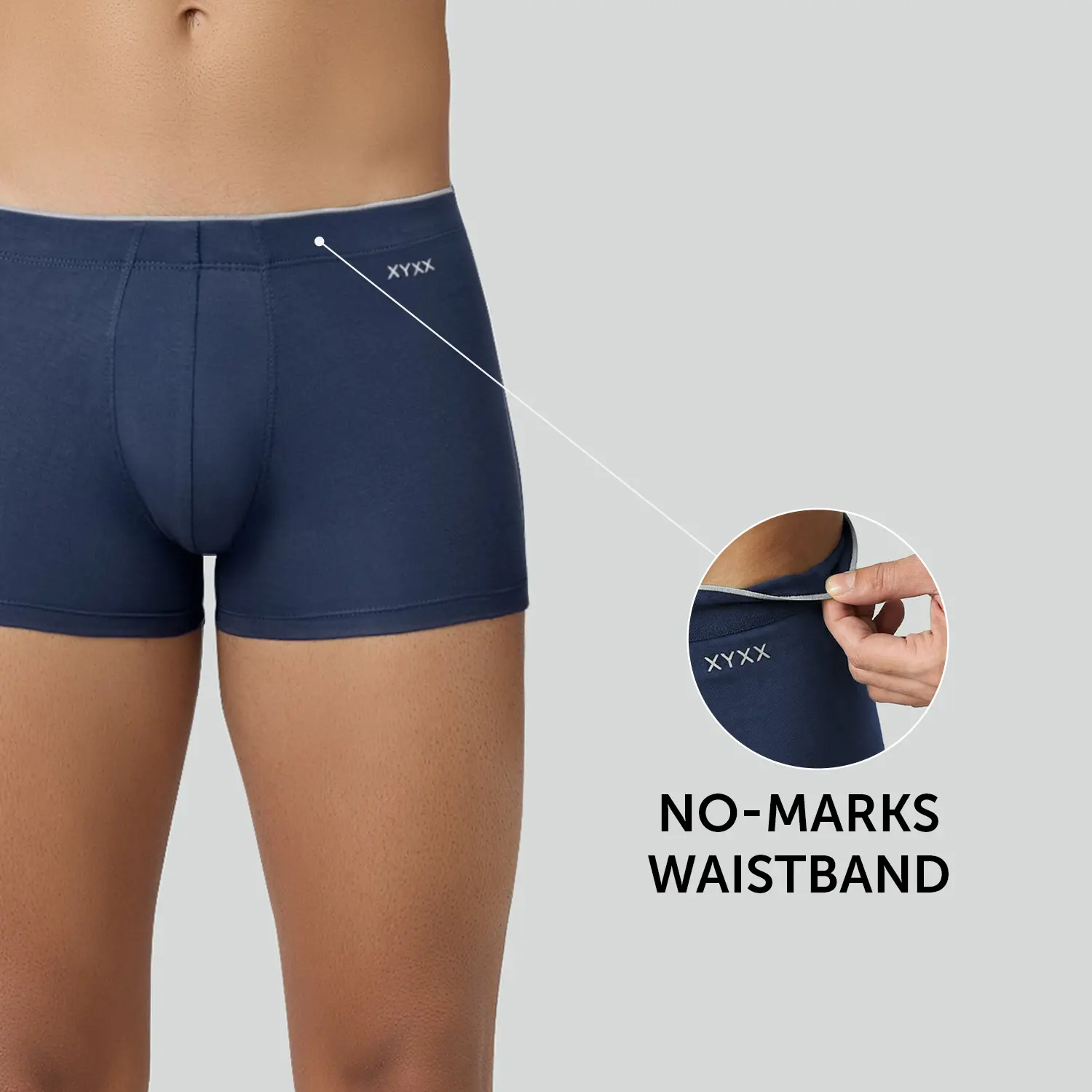 Super Combed Cotton-Modal Trunks - Estate Blue - Image 3