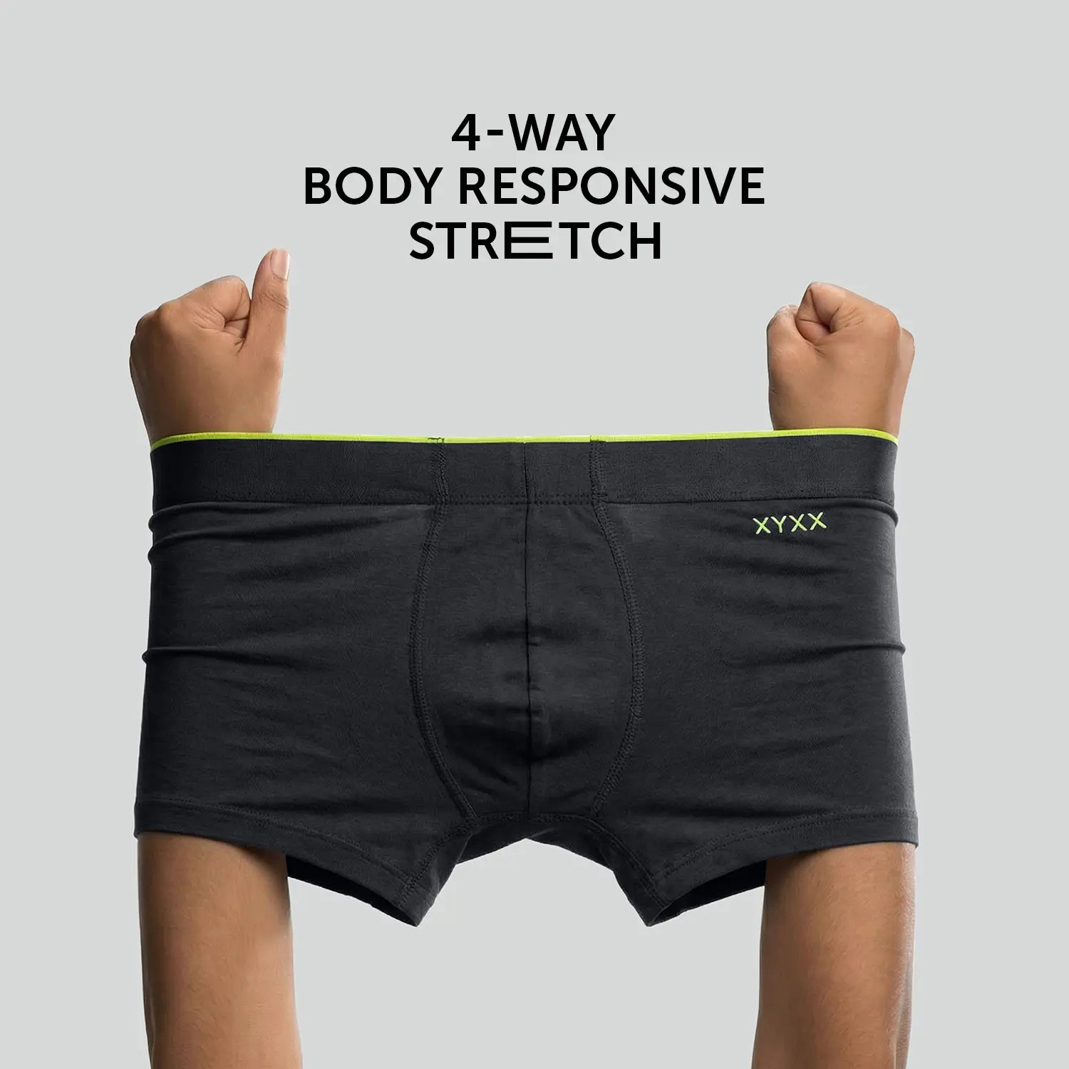 Super Combed Cotton-Modal Trunks - Graphite Grey - Image 3