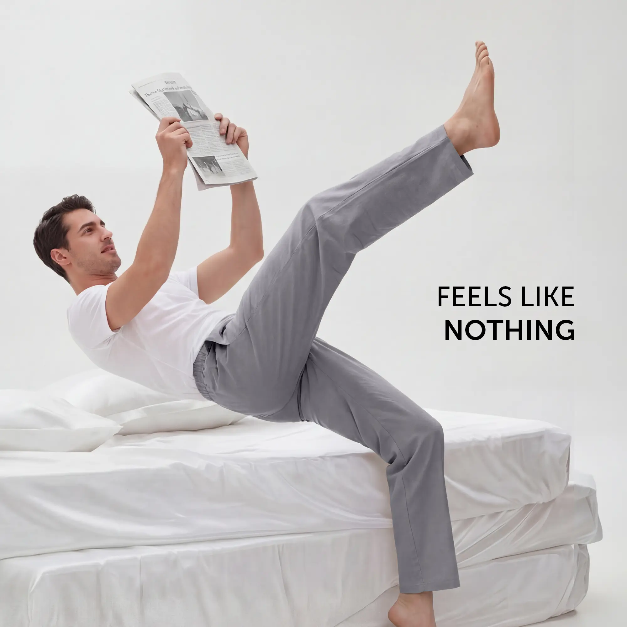 Ultra-Breathable Cotton Chambray Pyjamas - Faded Black - Image 6