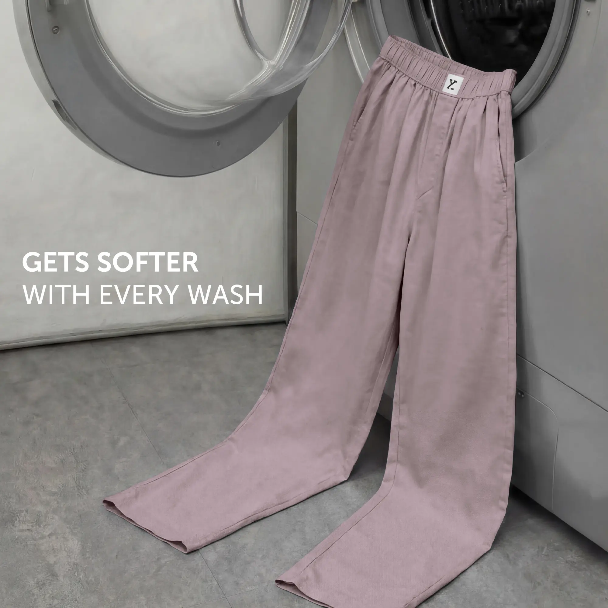 Ultra-Breathable Cotton Chambray Pyjamas - Shadow Purple - Image 5