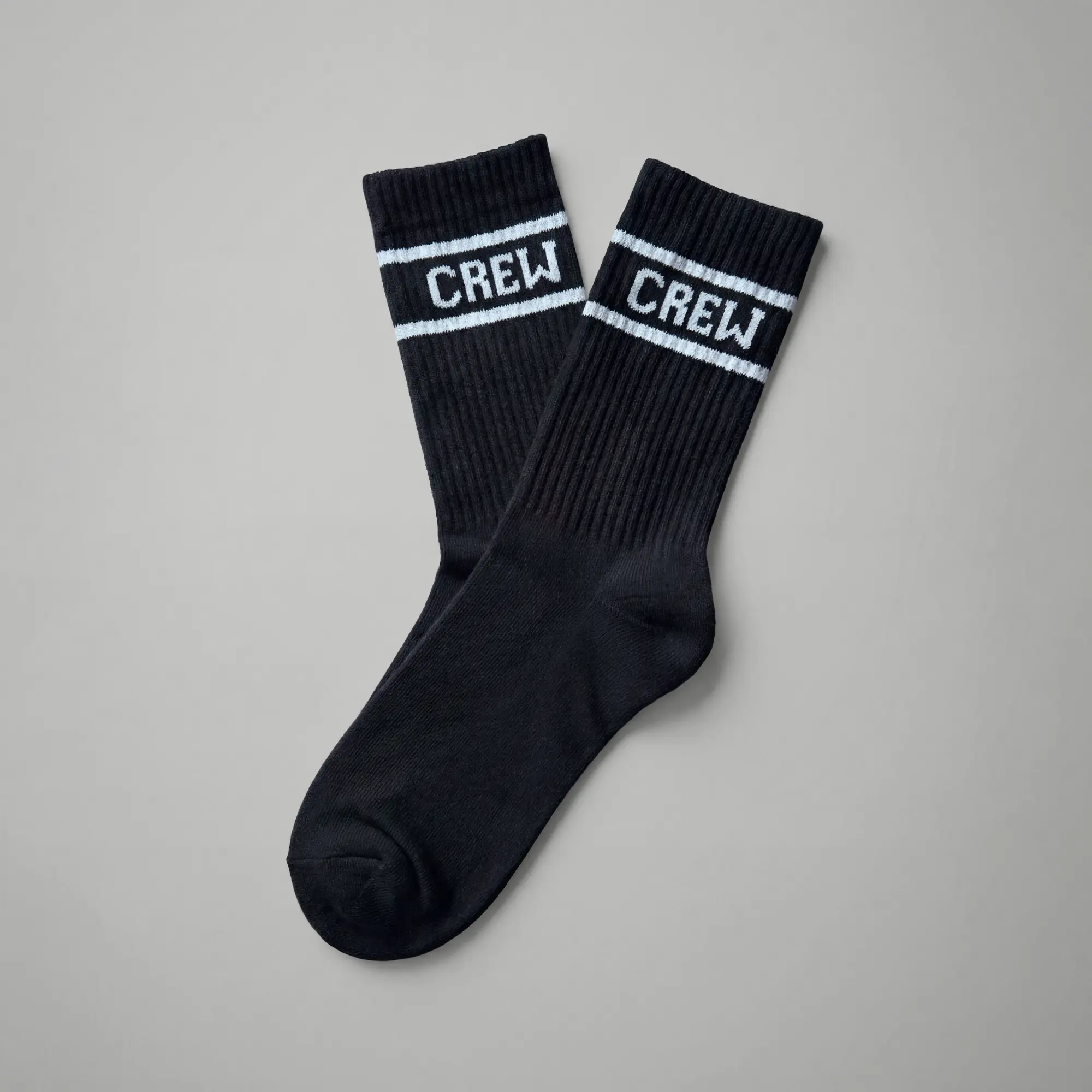 Crew Calf Length Socks - Ink Black - Image 5