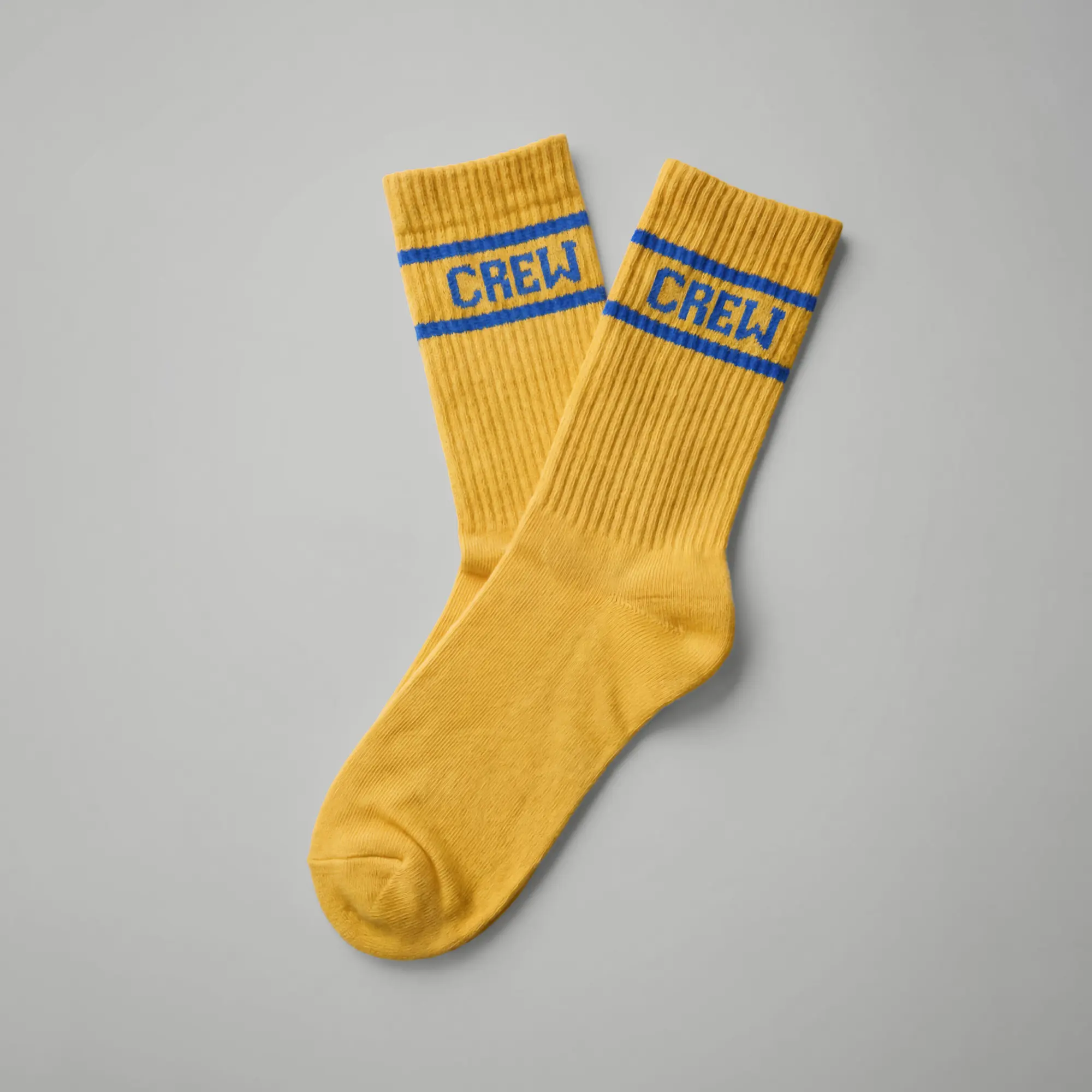 Crew Calf Length Socks - University Yellow - Image 4