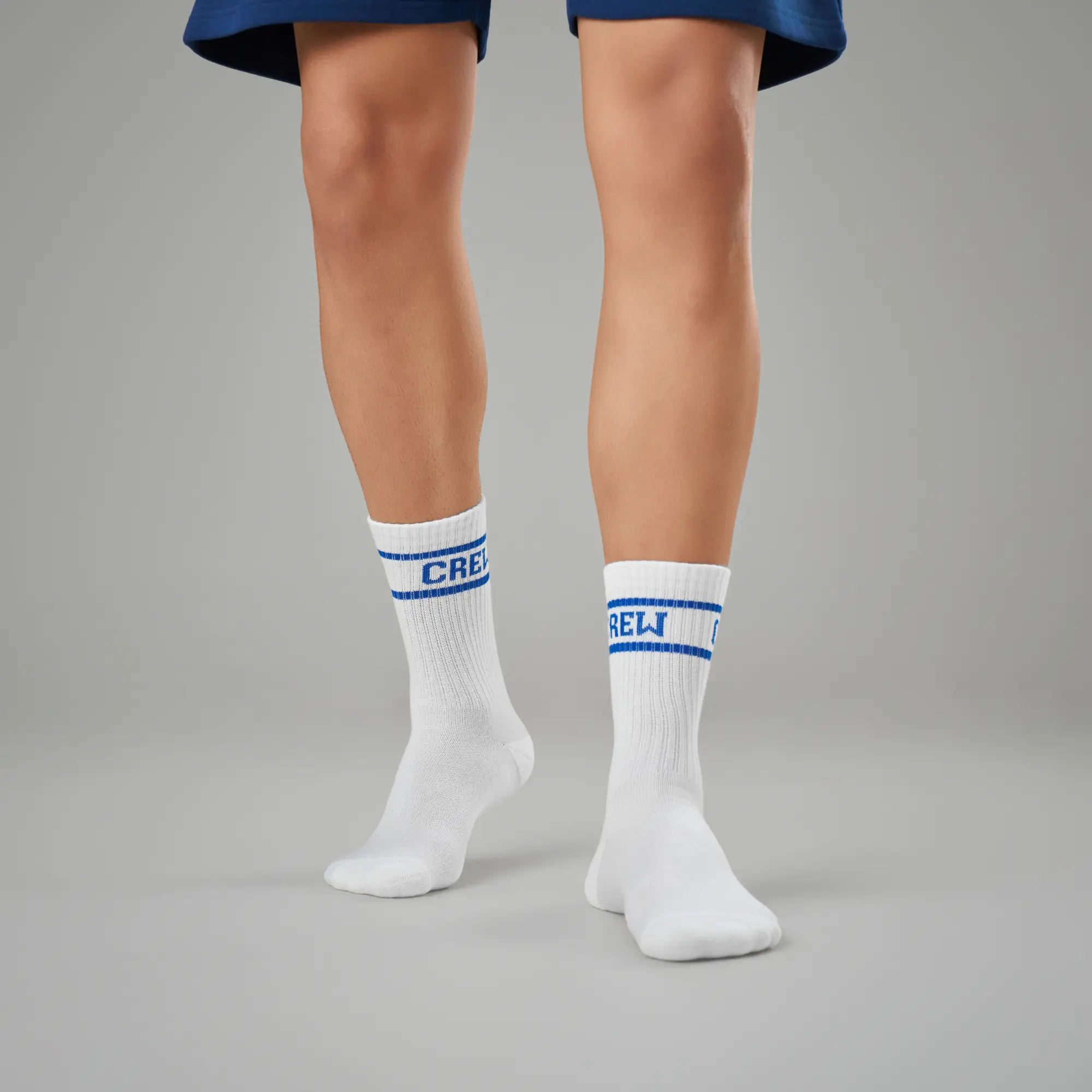 Crew Calf Length Socks - Victory White - Image 4