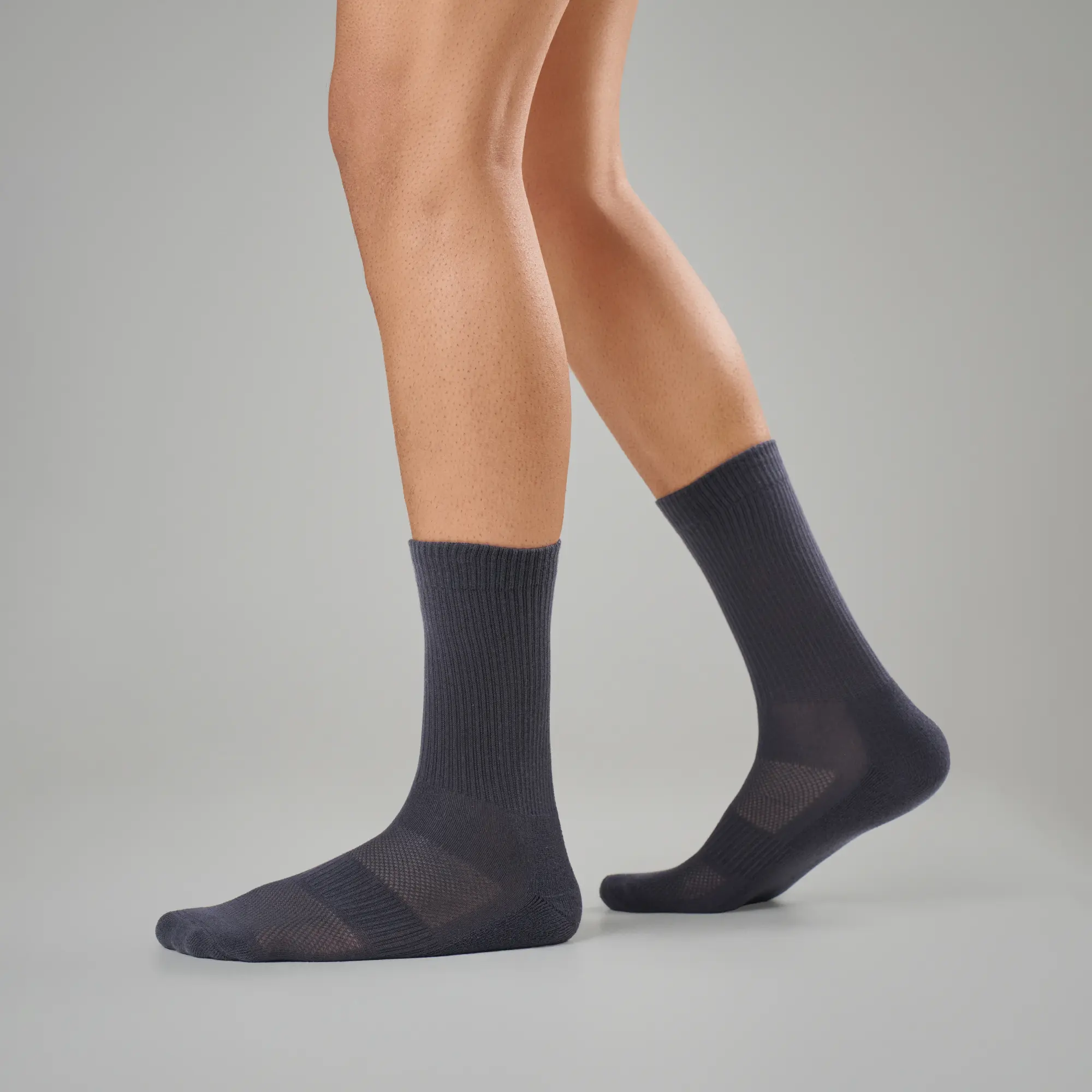 Crew-Length Socks - Graphite Grey - Image 4