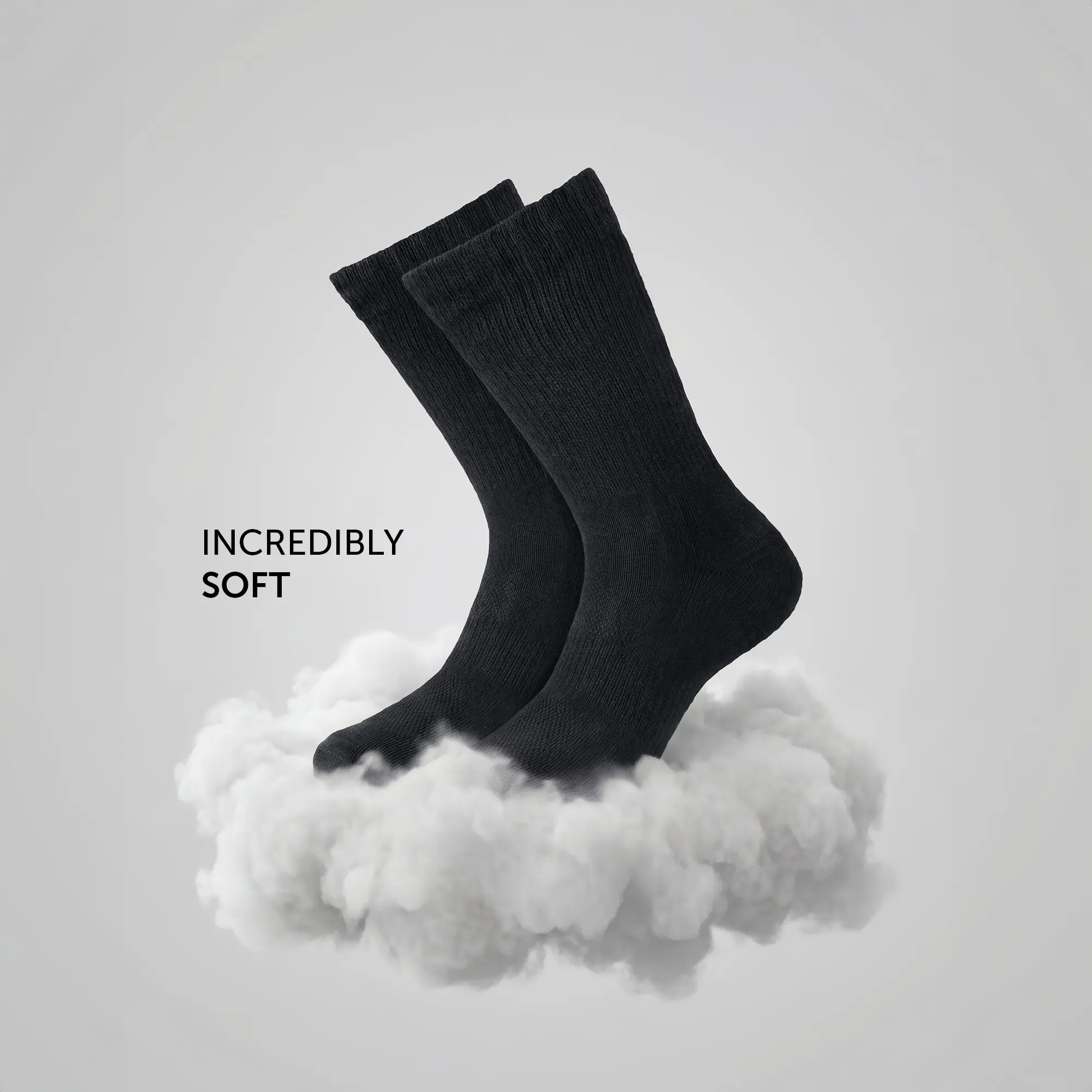 Crew-Length Socks - Pitch Black - Image 6