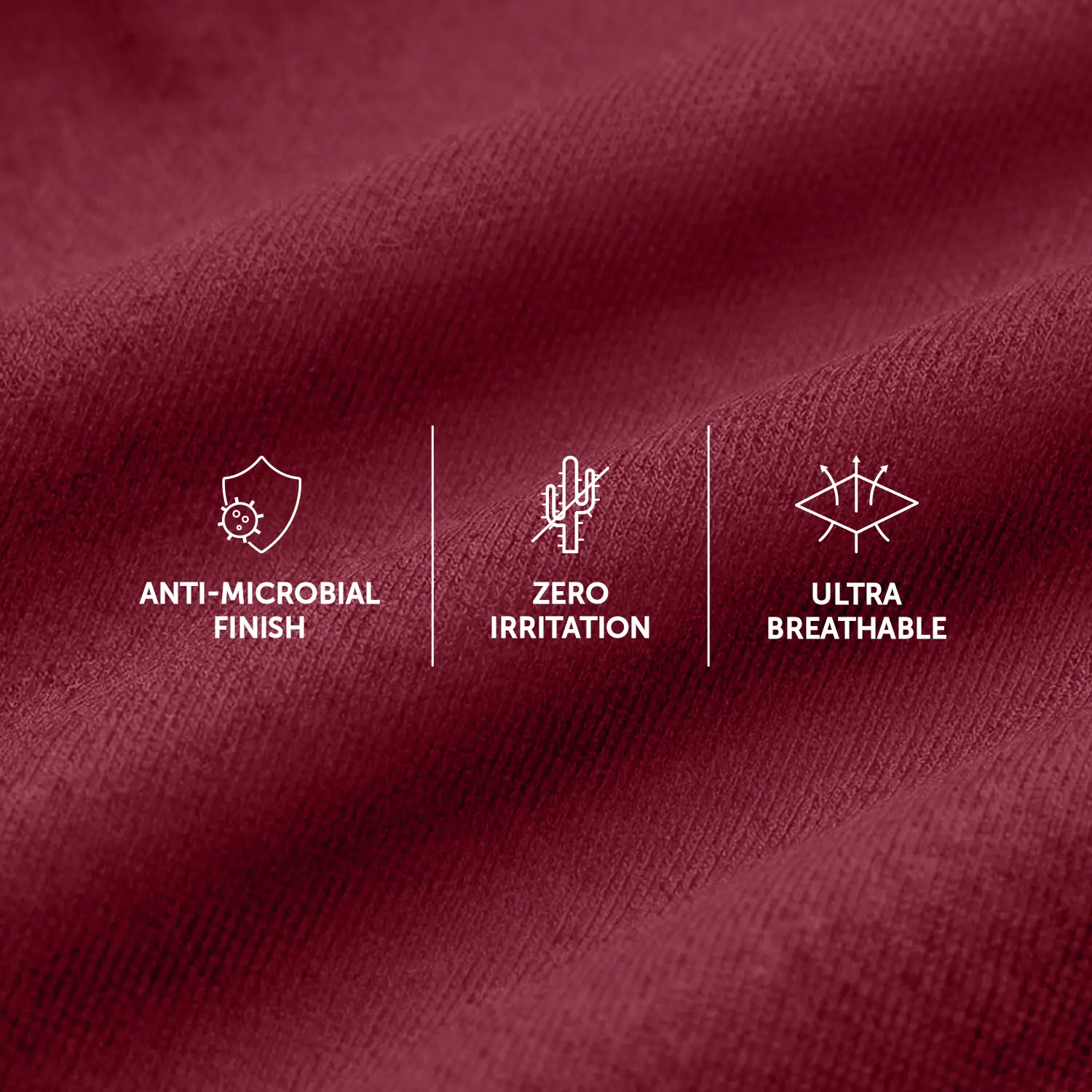 Crux Cotton Stretch Briefs Bold Burgundy - Image 4