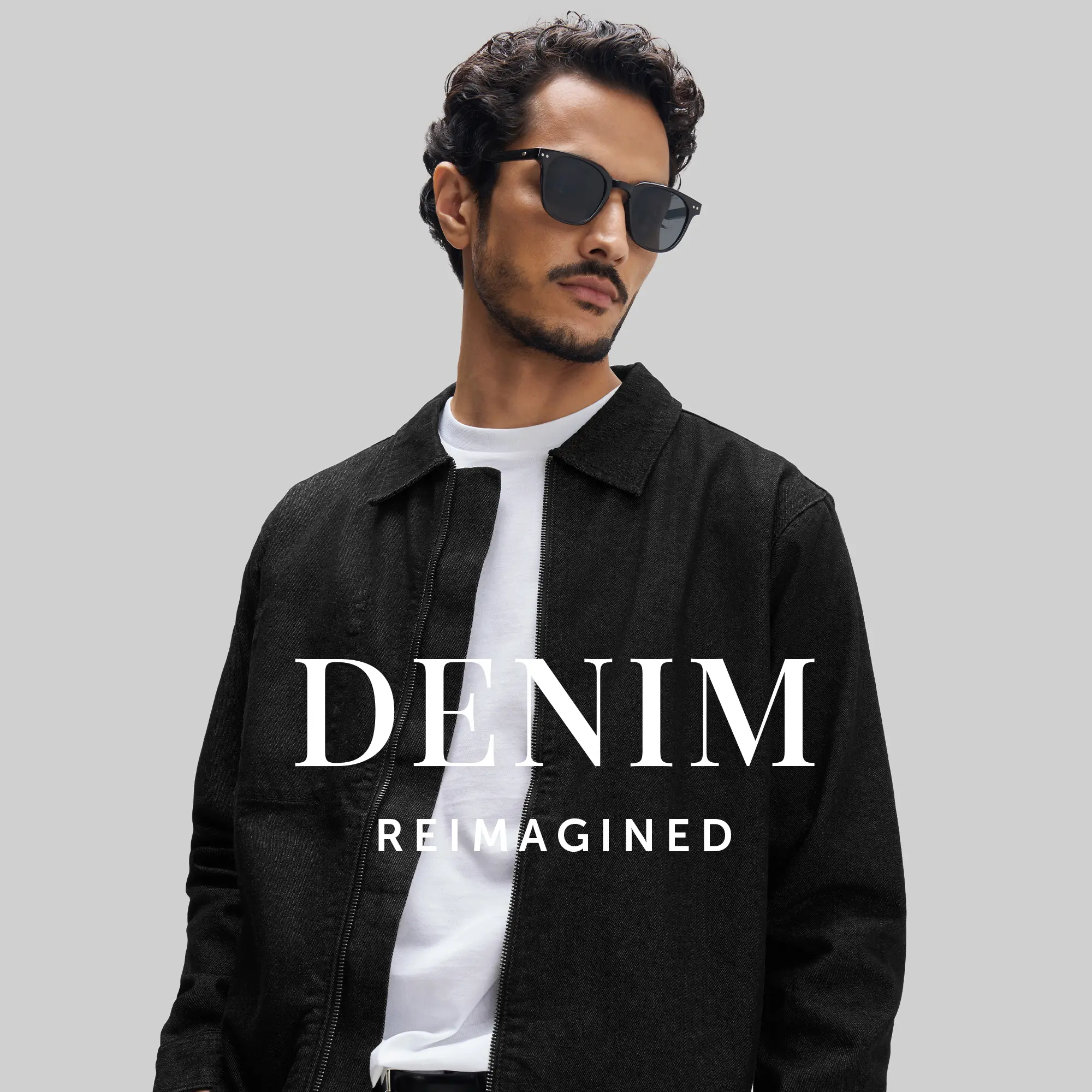 Denim Jacket - Pitch Black - Image 2