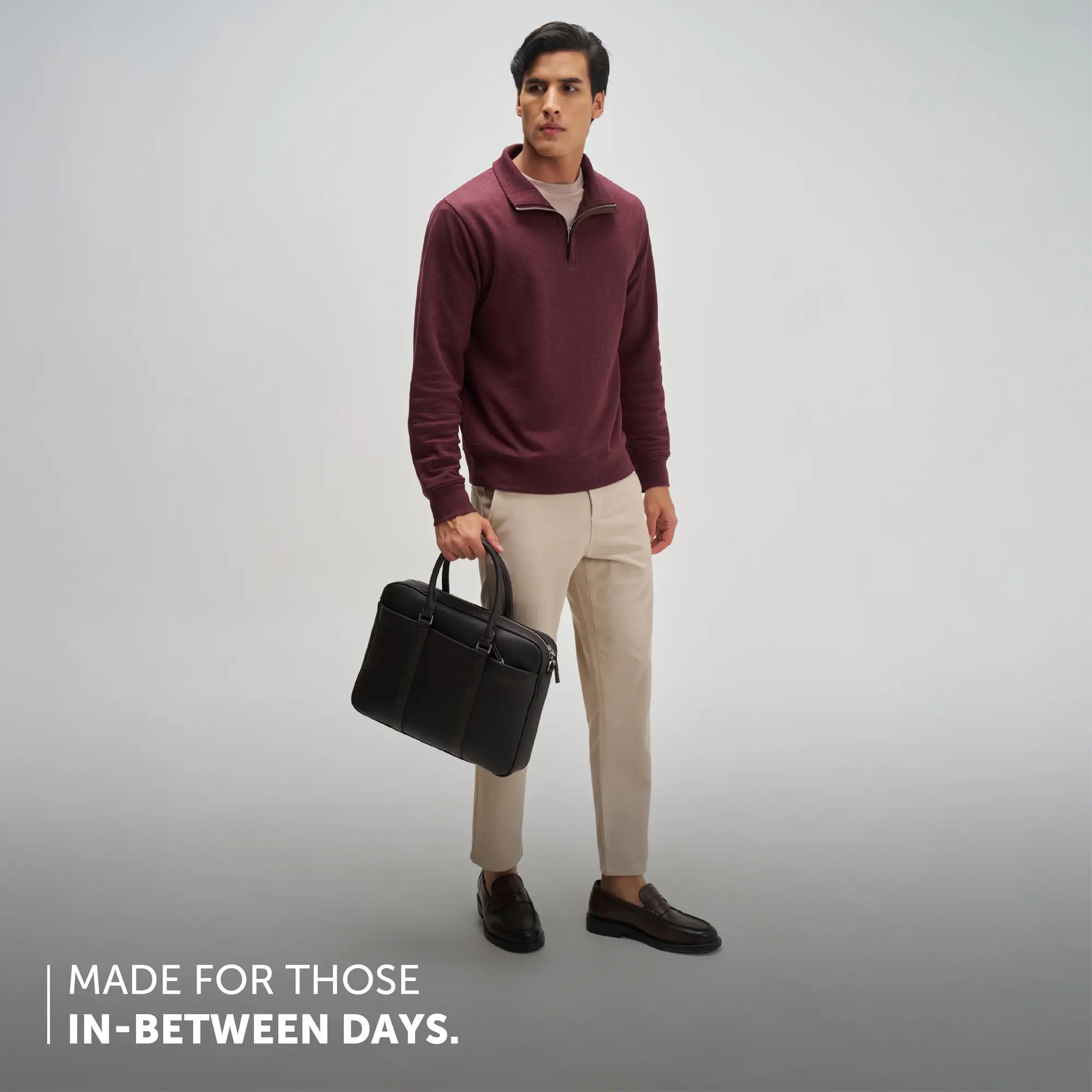 Half-Zip Pullover - Auburn Red - Image 3
