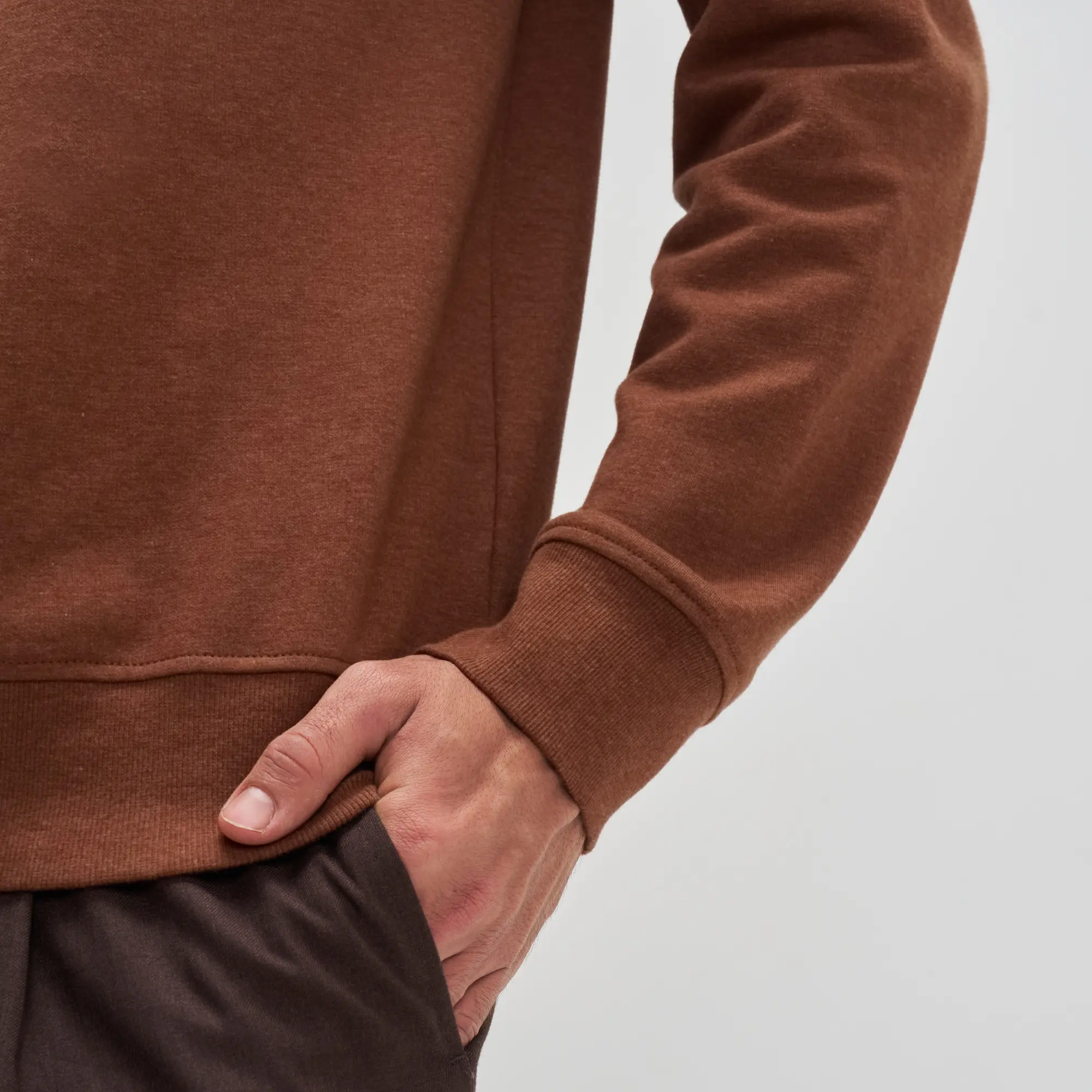 Half-Zip Pullover - Caramel Brown - Image 6