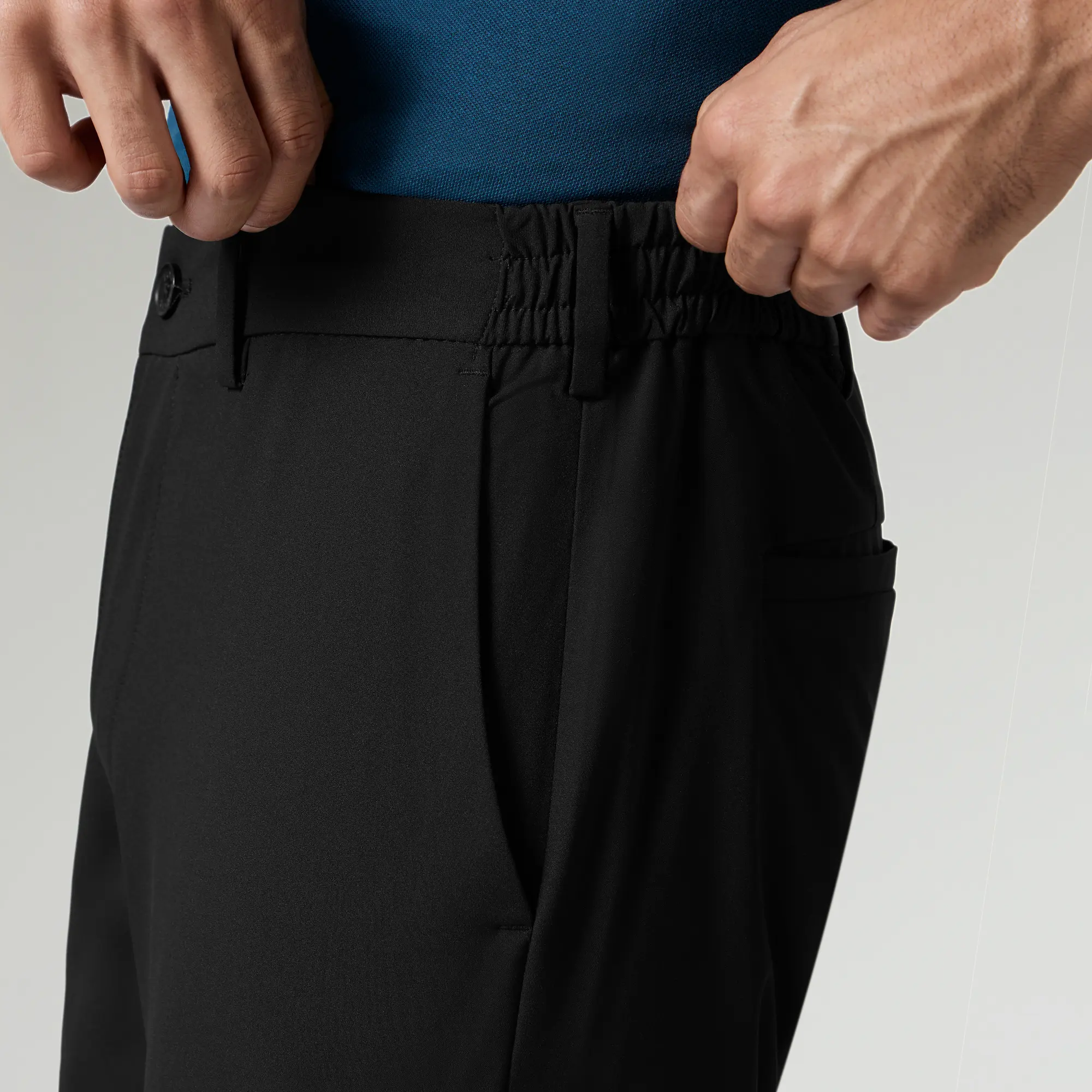 KINETIC: Soft Stretch Pants - Slim Fit Pitch Black - Image 6