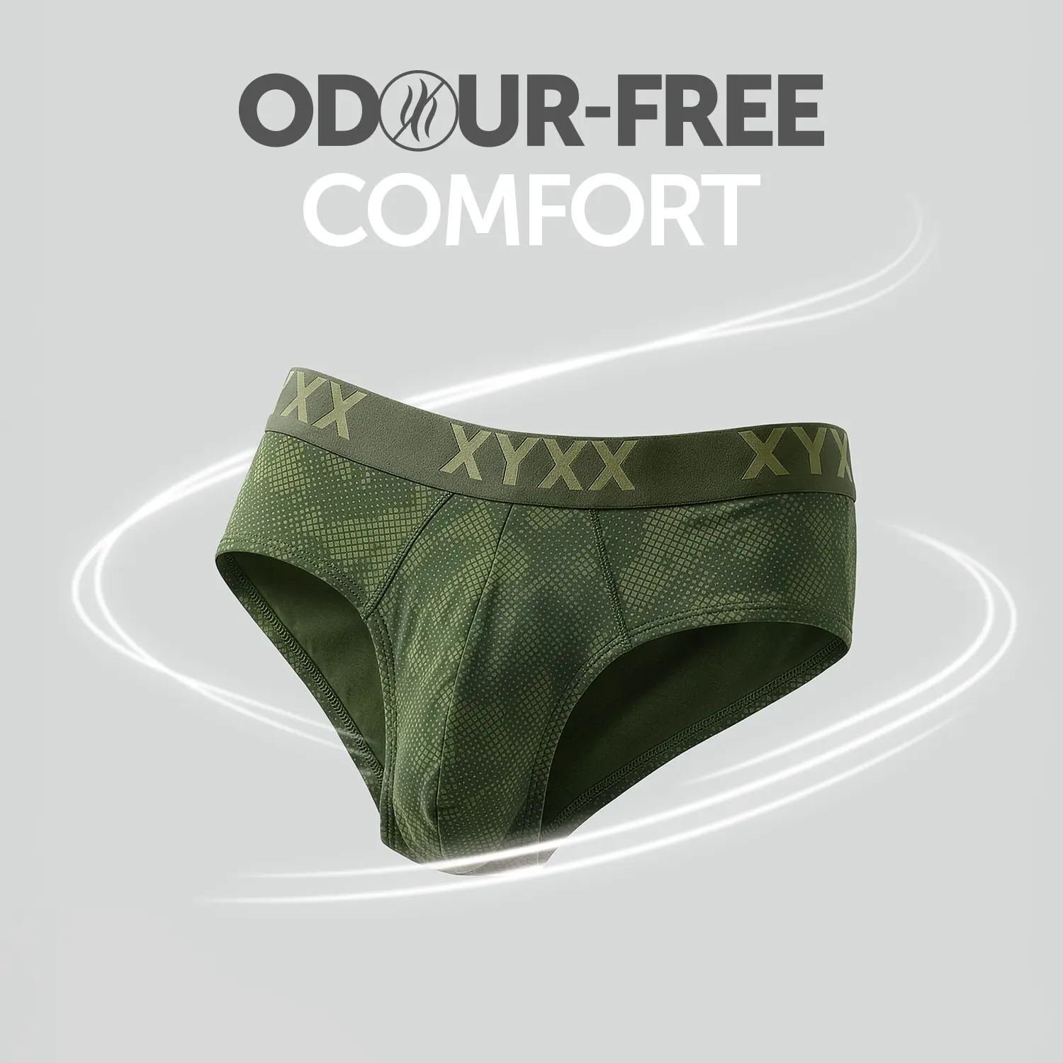 Matrix Cotton-Modal Briefs Olive Drift - Image 4